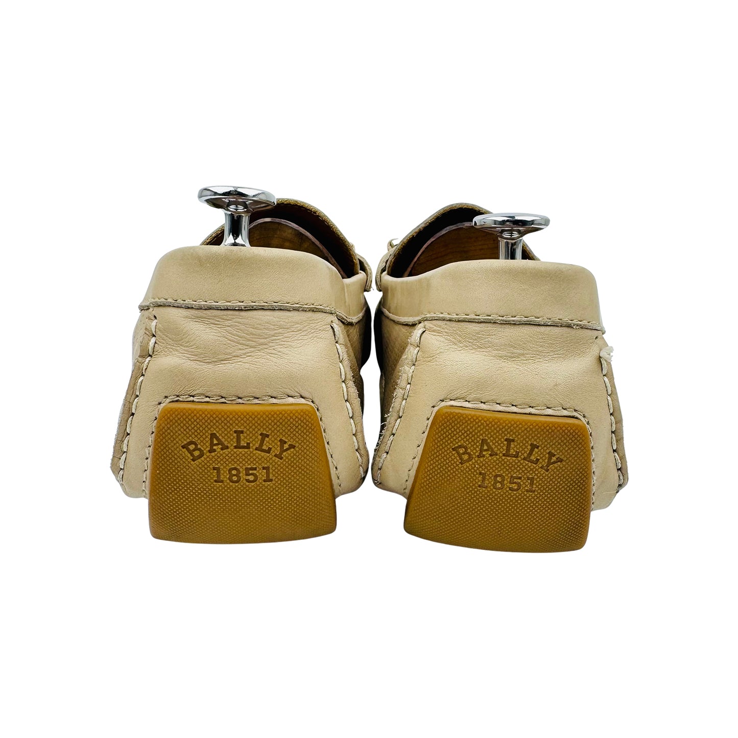 Bally Men's Beige Leather Italian Loafer (Size 44)
