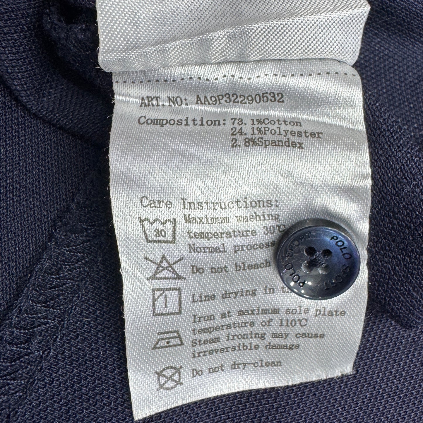 Ralph Lauren Polo Navy Blue T-Shirt (Size Medium/Large)