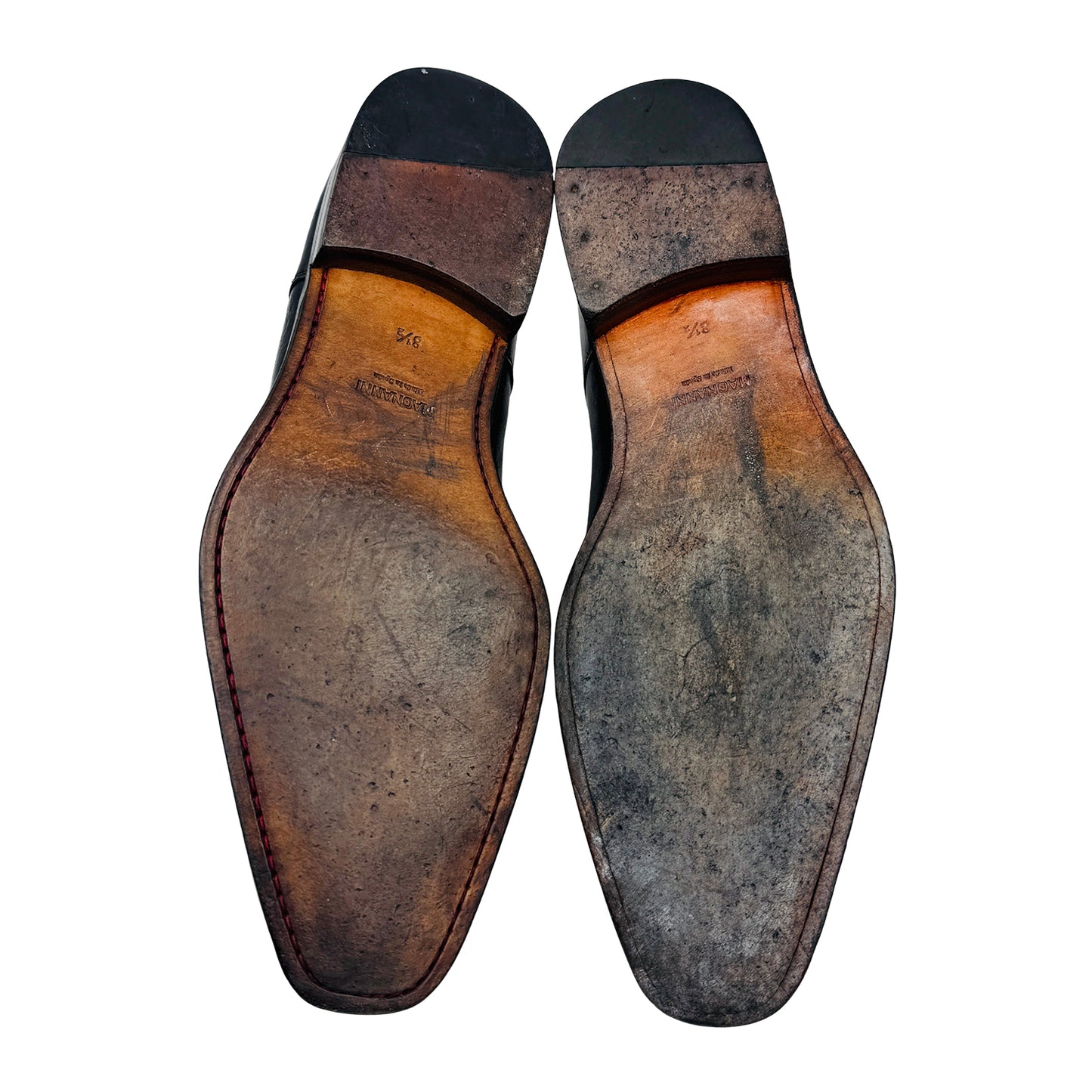 Magnanni Miro Double Monk Strap Black Shoes (Size 42) - 13274