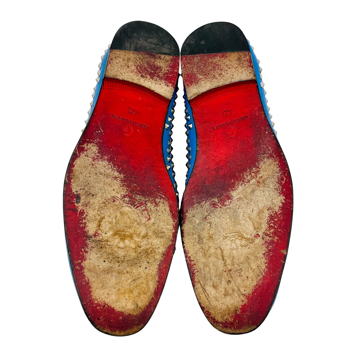 Gerard Tadroone Men's Spikes Rivets Loafers (Size 43)