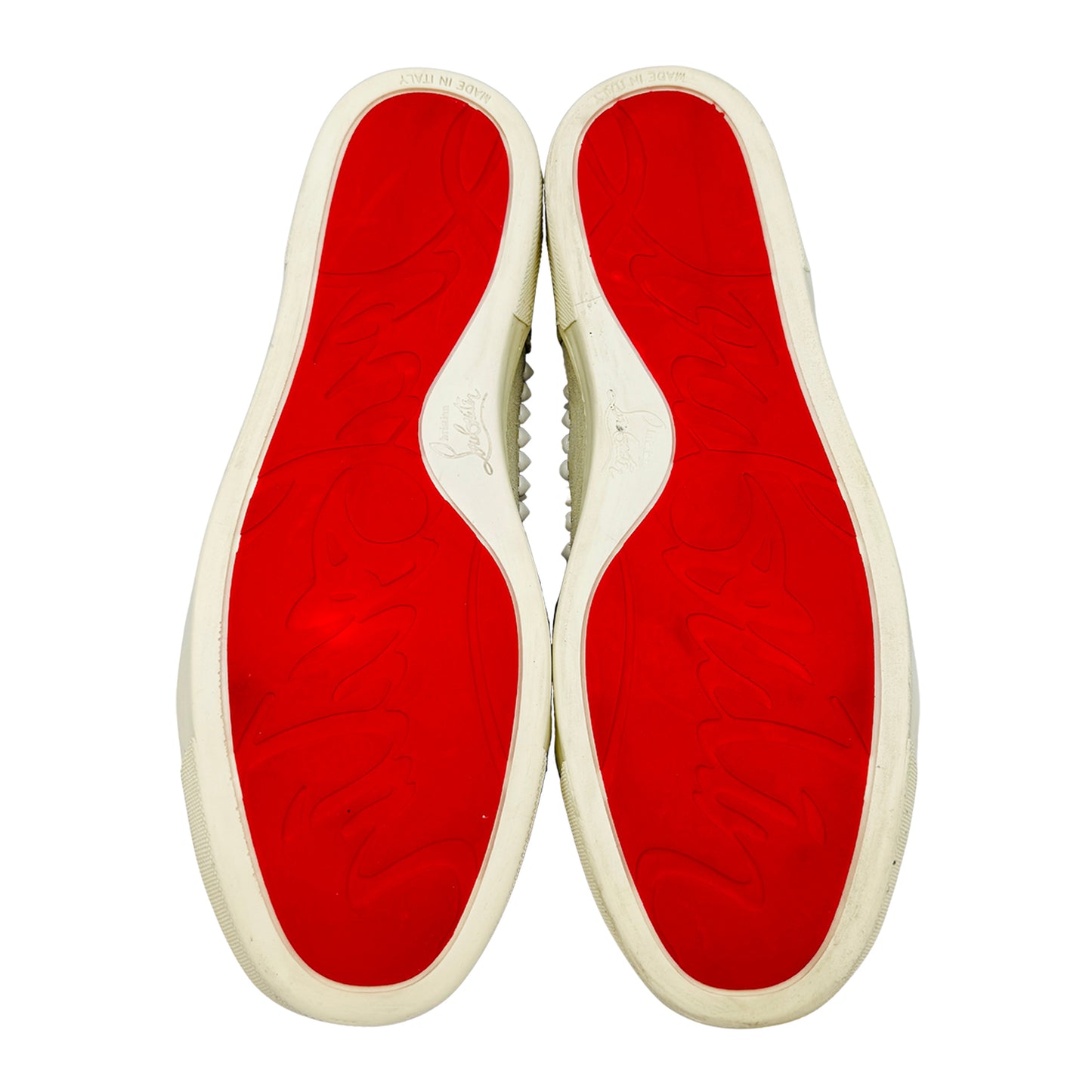 Christian Louboutin Men's Louis Spikes High top Sneakers (Size 45)