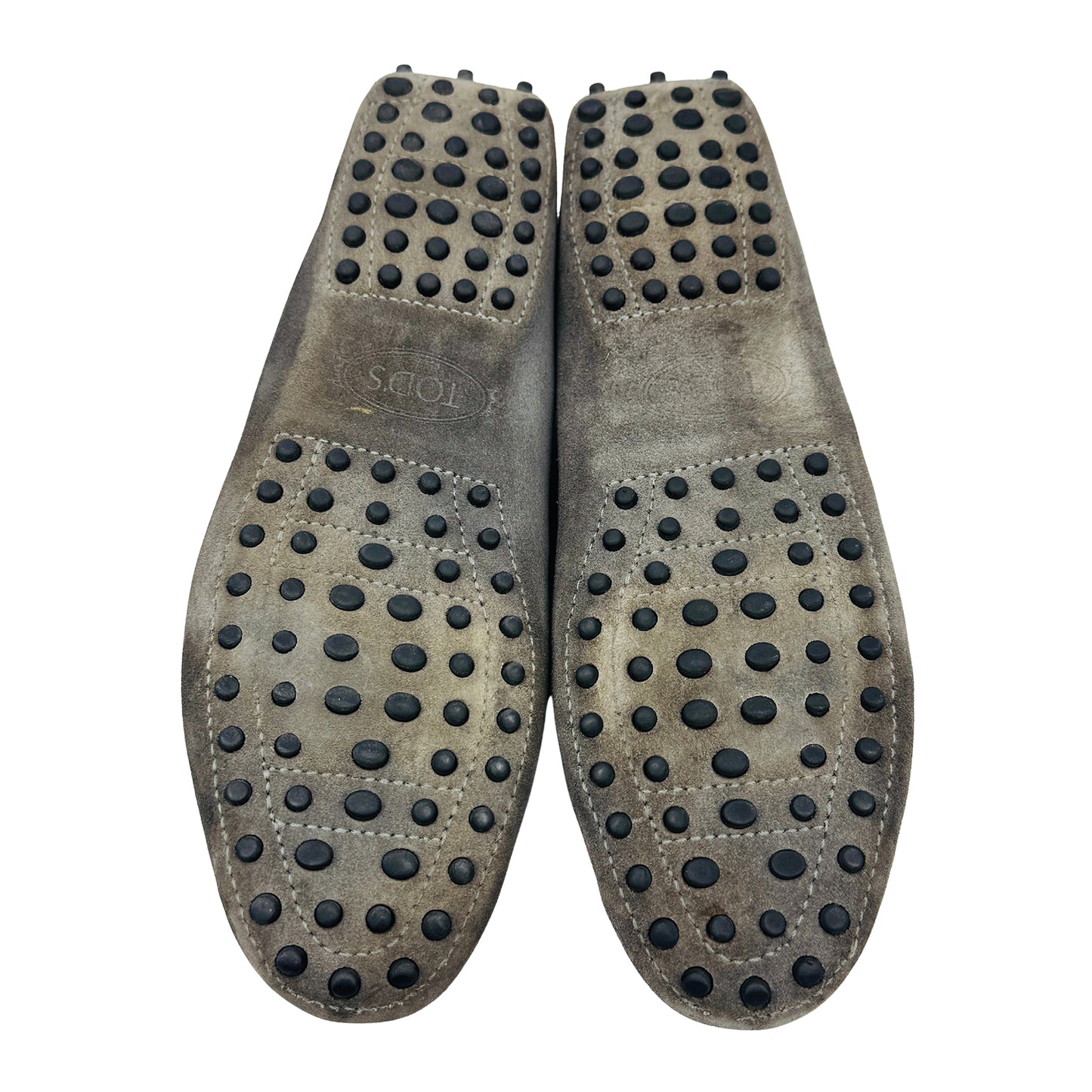Tods Women's Gommino Grey Loafers (Size 39.5)