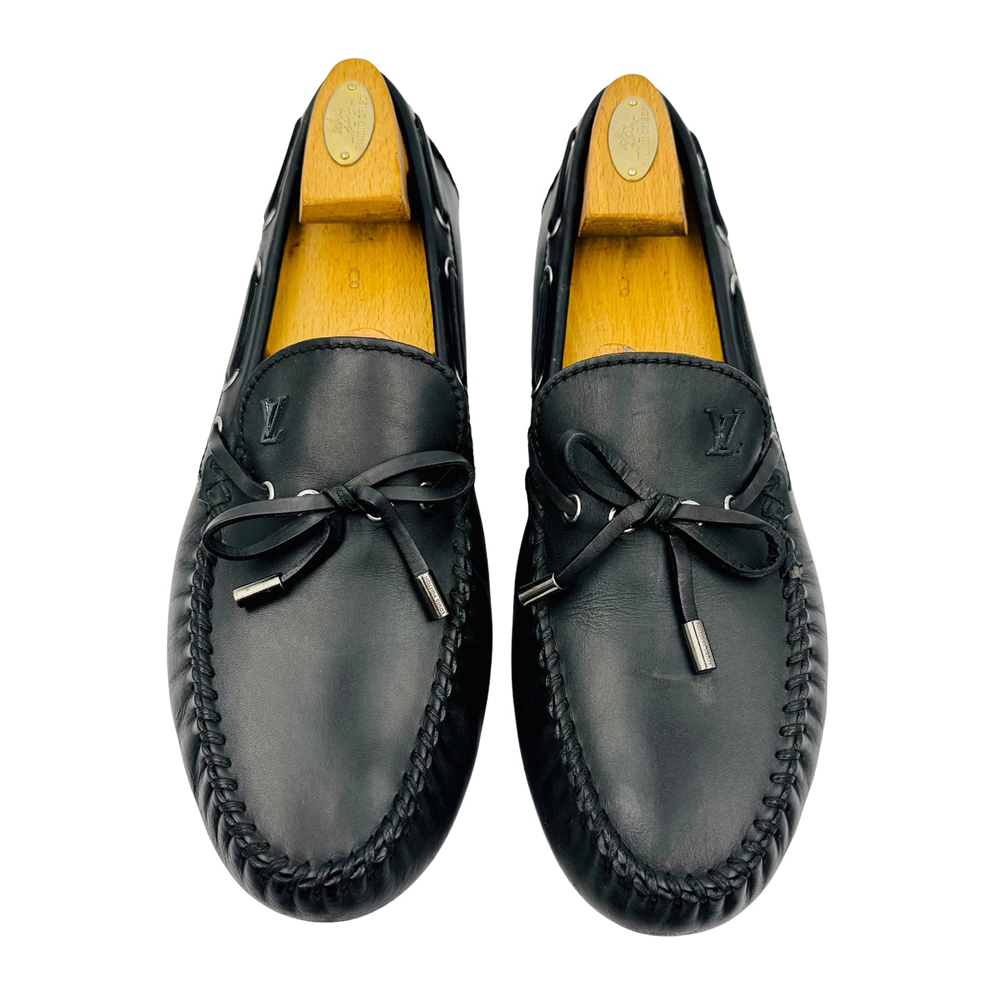 Louis Vuitton Black Leather Bow Loafer (Size 43/43.5)