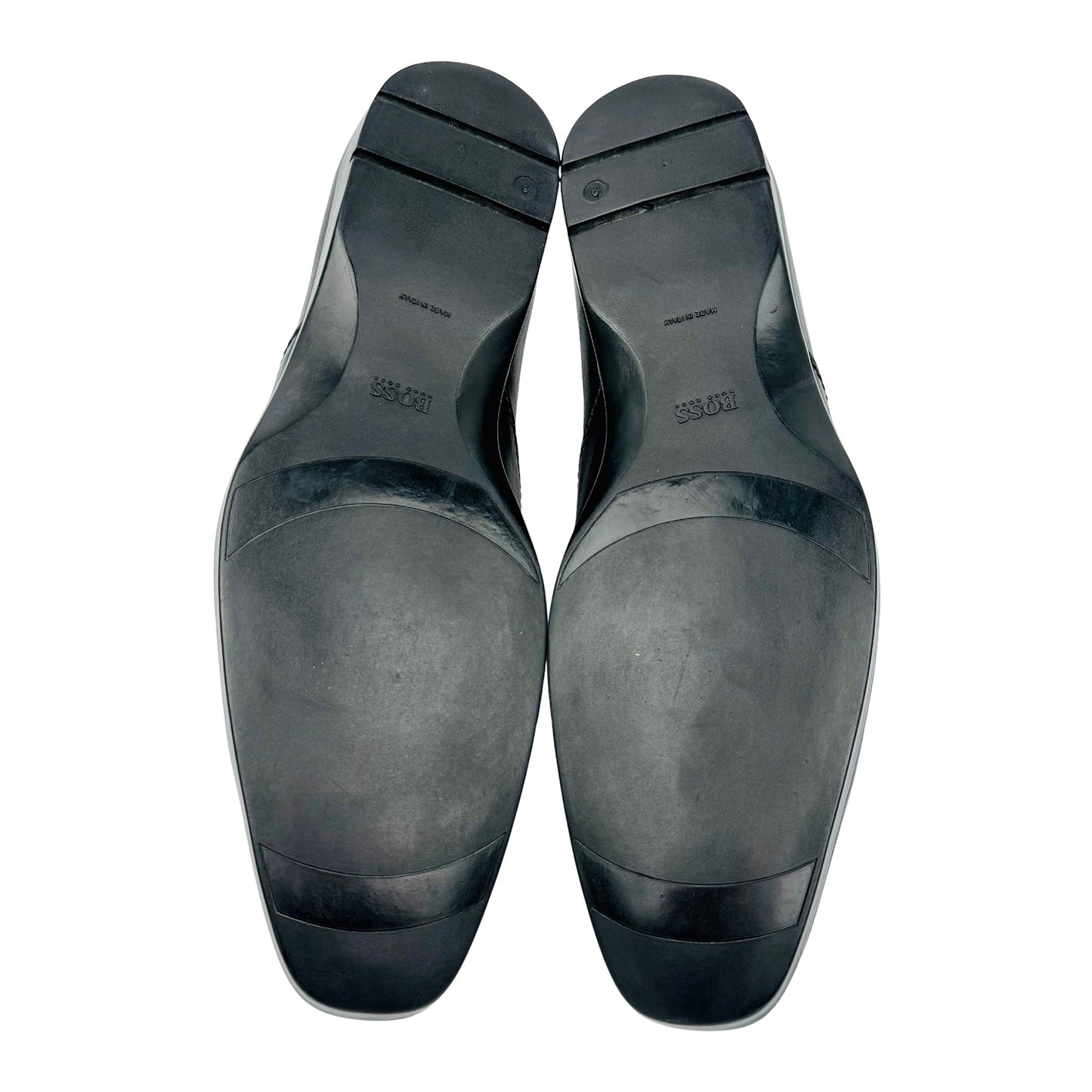 Boss Men's Black Leather Apron Toe Loafer (Size 43/43.5)