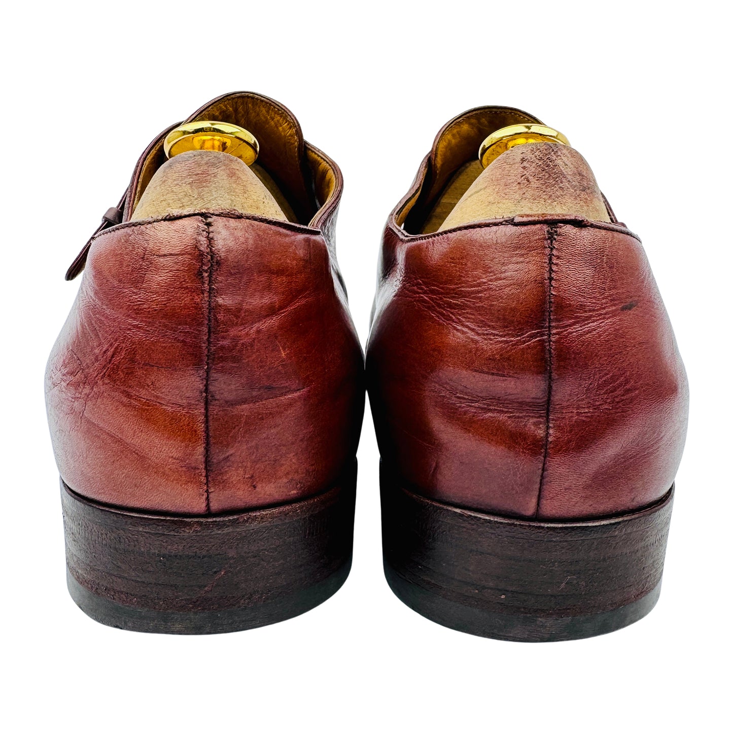 Gucci Men's Leather Monk Strap Derby Loafers (Size 43/43.5)