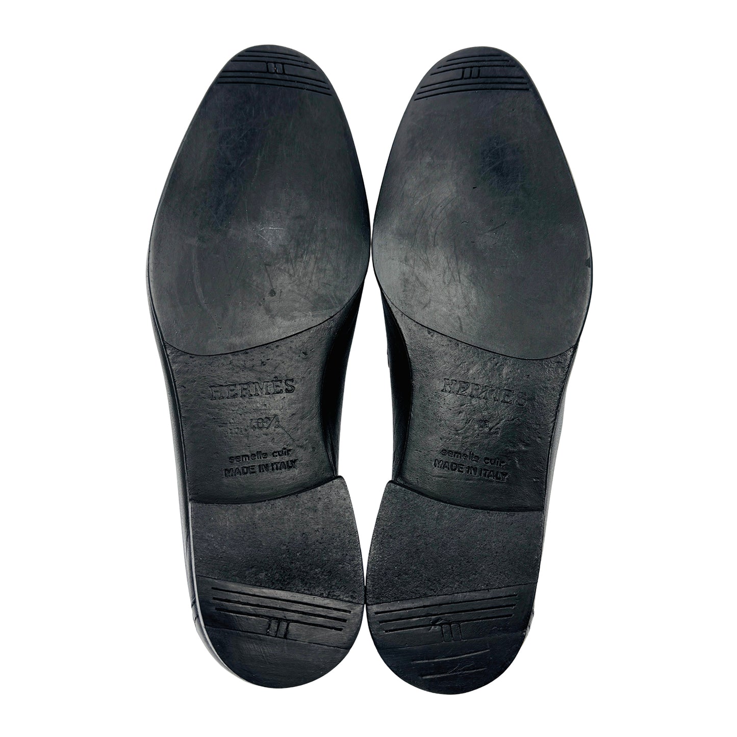 Hermes Paris Men's Signature 'H' Buckle Loafers (Size 41.5/42)
