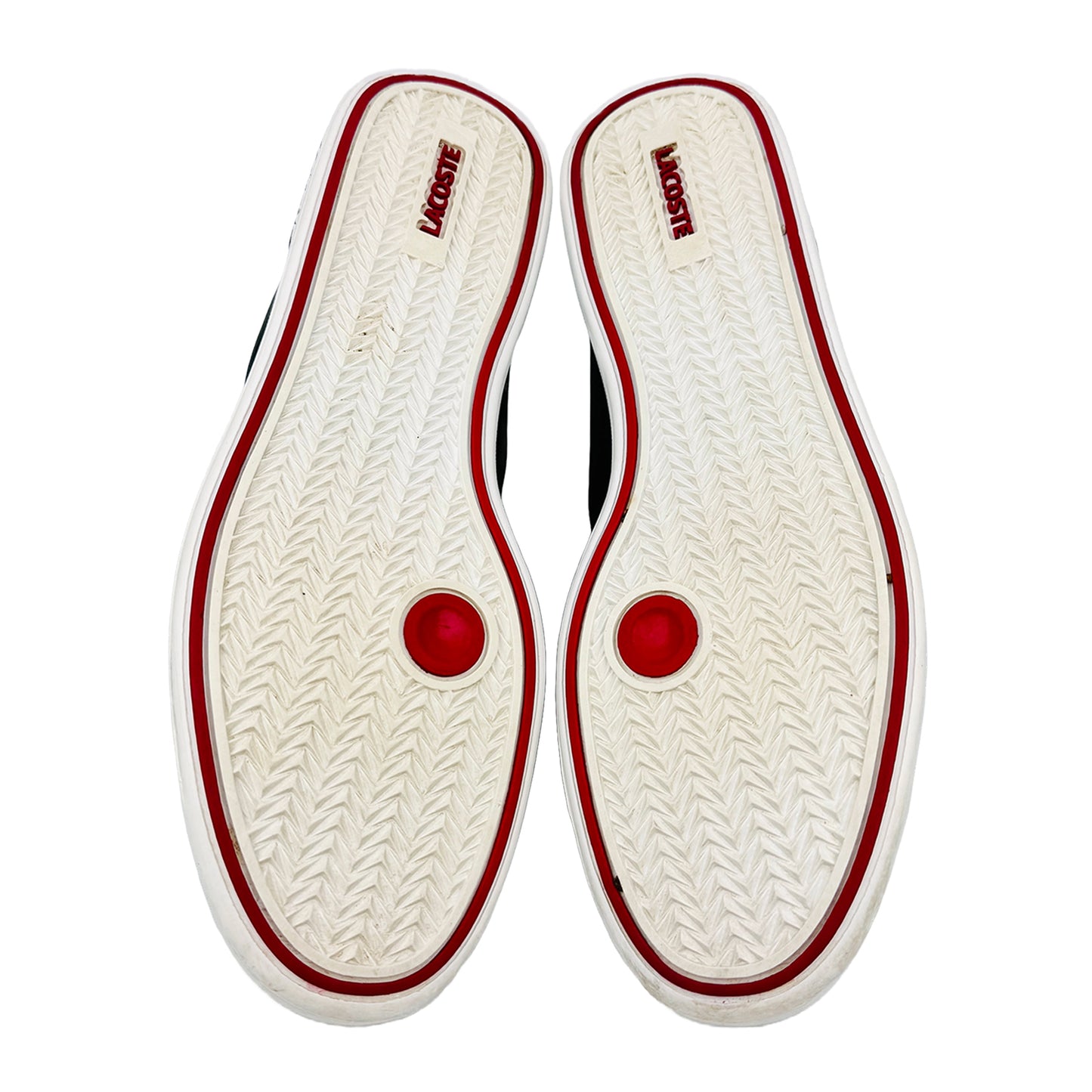 Outsole image of Lacoste Men's Black and White Graduate Sneakers (Size 42) - 7-31SPM009602