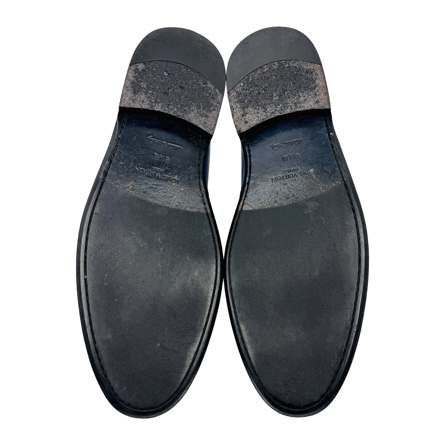 Louis Vuitton Men's Leather Penny Blue Loafers (Size 41/41.5)