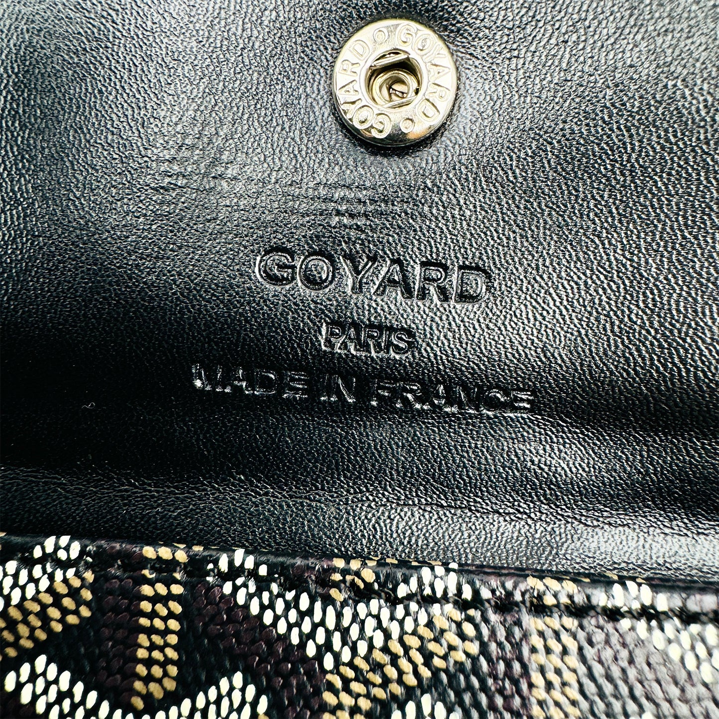 Goyard Saint Louis Goyardine Black Pouch