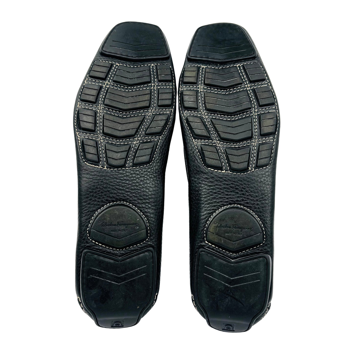 Salvatore Ferragamo Parigi Gancini Driver Black Loafer (Size 45)