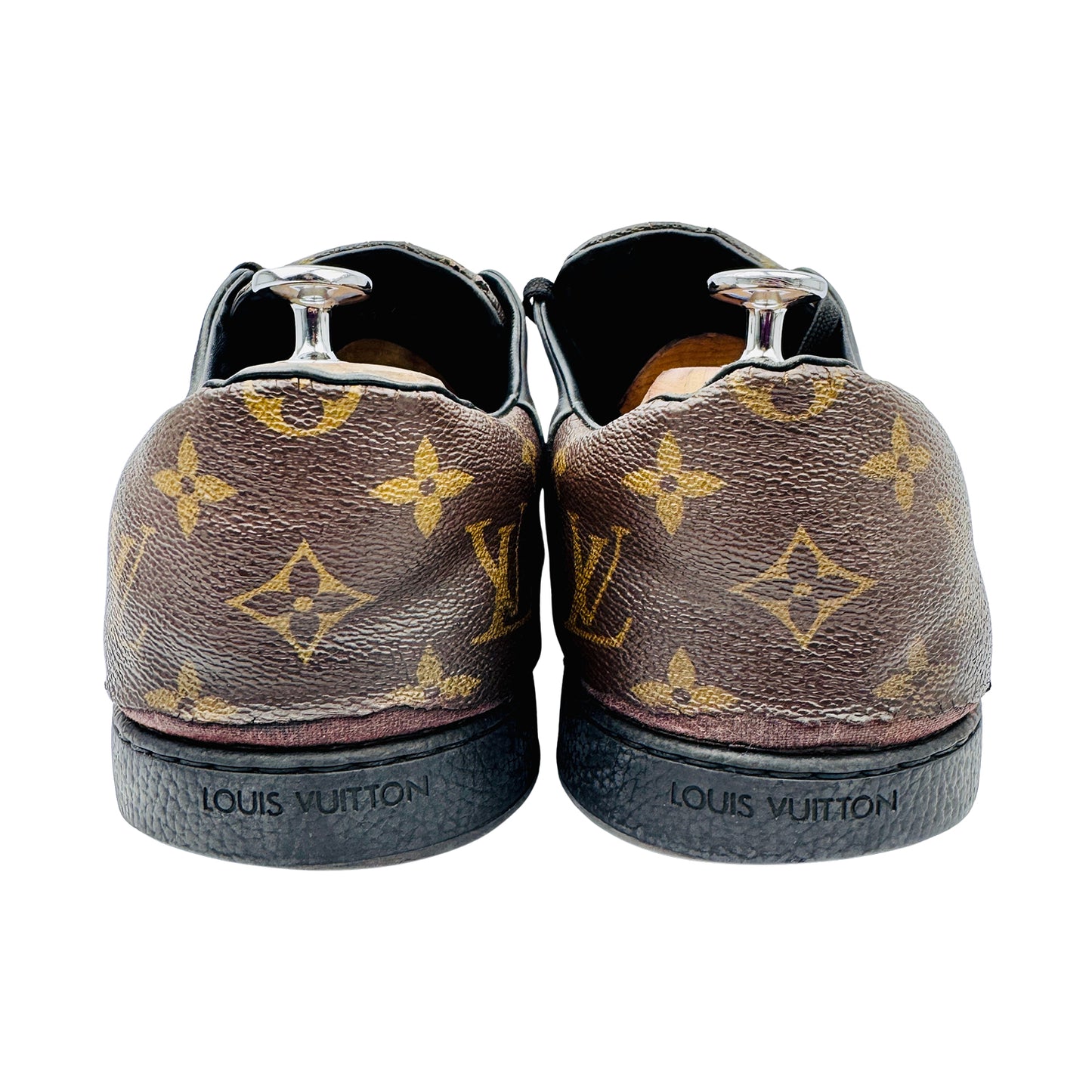 Louis Vuitton Men's Line-Up Monogram Leather Sneakers (Size 46/47)