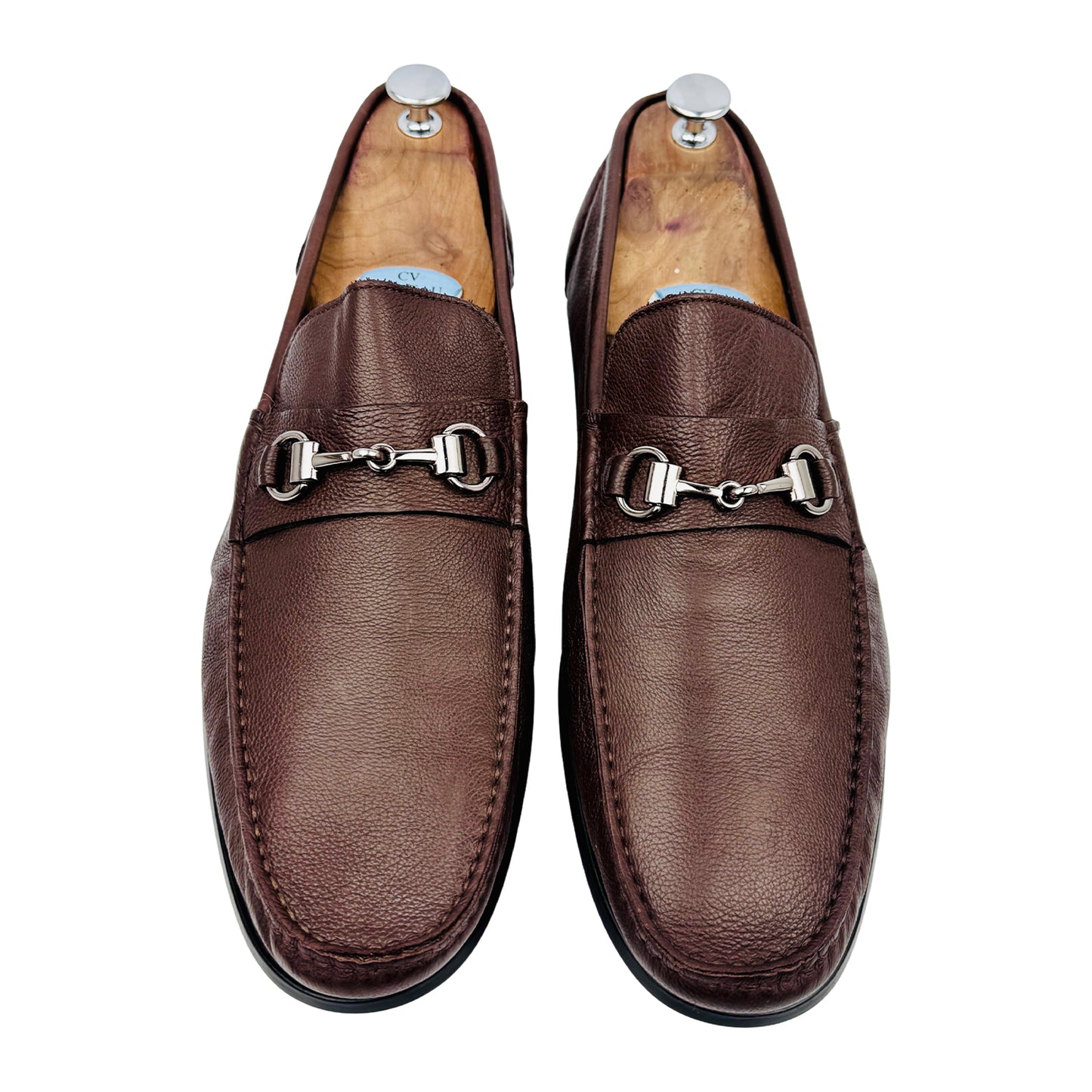 Monte Rosso Chocolate Leather Horsebit Loafers (Size 46.5/47)