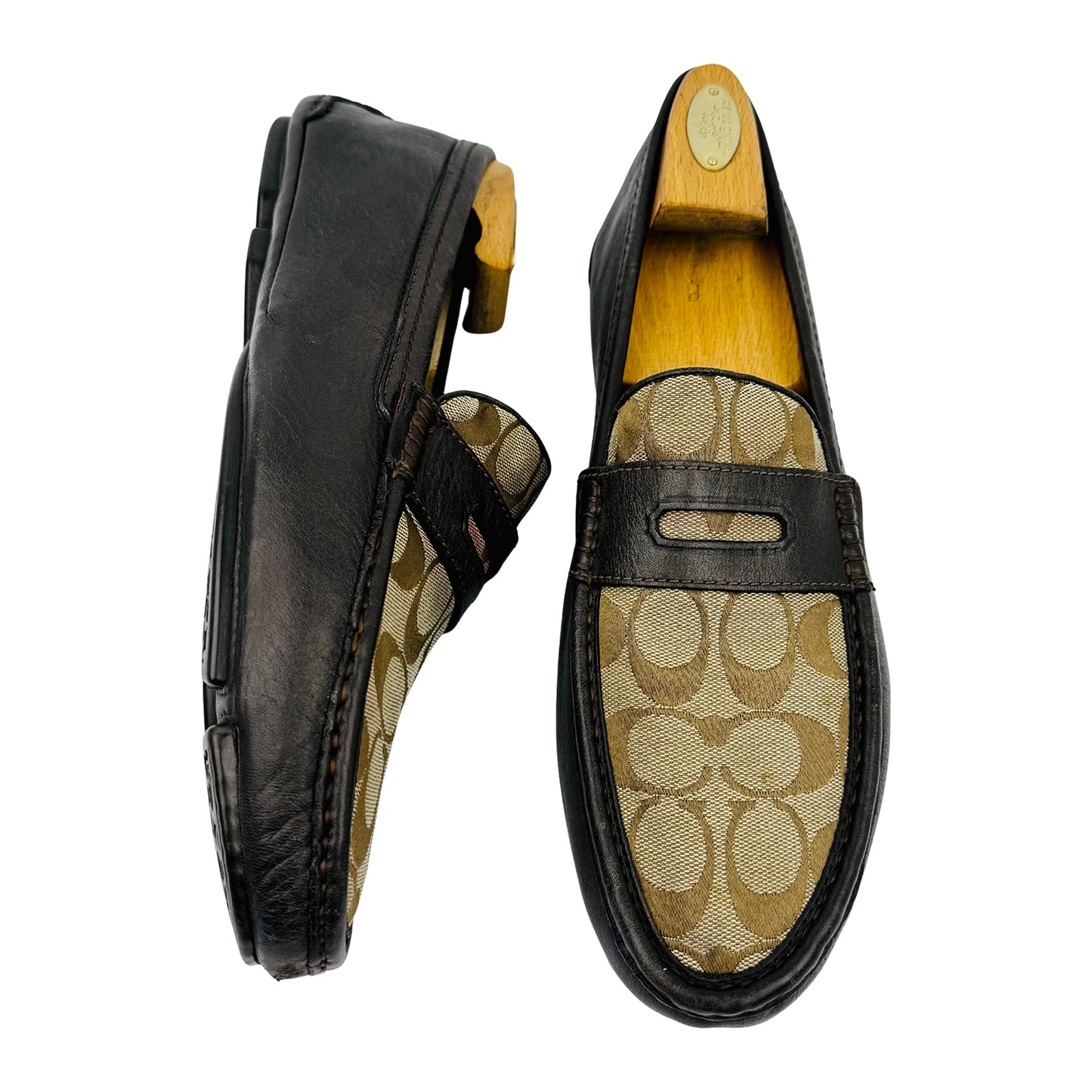 Coach Neal 'Brown Khaki' Driving Loafer (Size 44/44.5) - Q907
