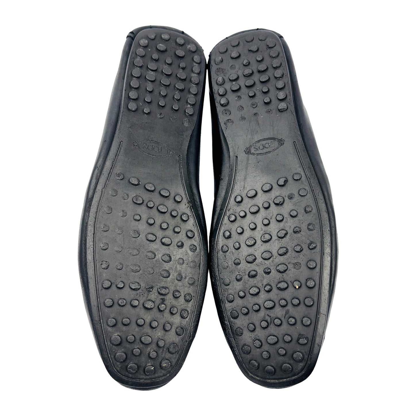 Tod's Men's Black Leather Loafers (Size 43/43.5)