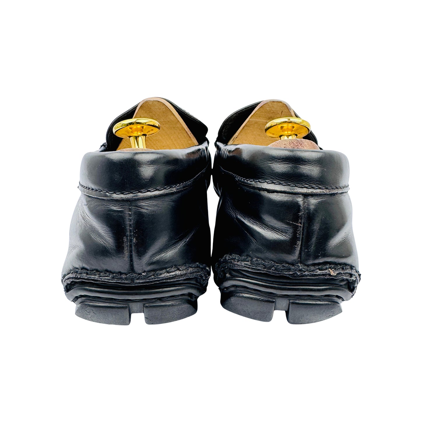 Prada Men's Black Leather Loafers (Size 43/43.5) - 2DD 007