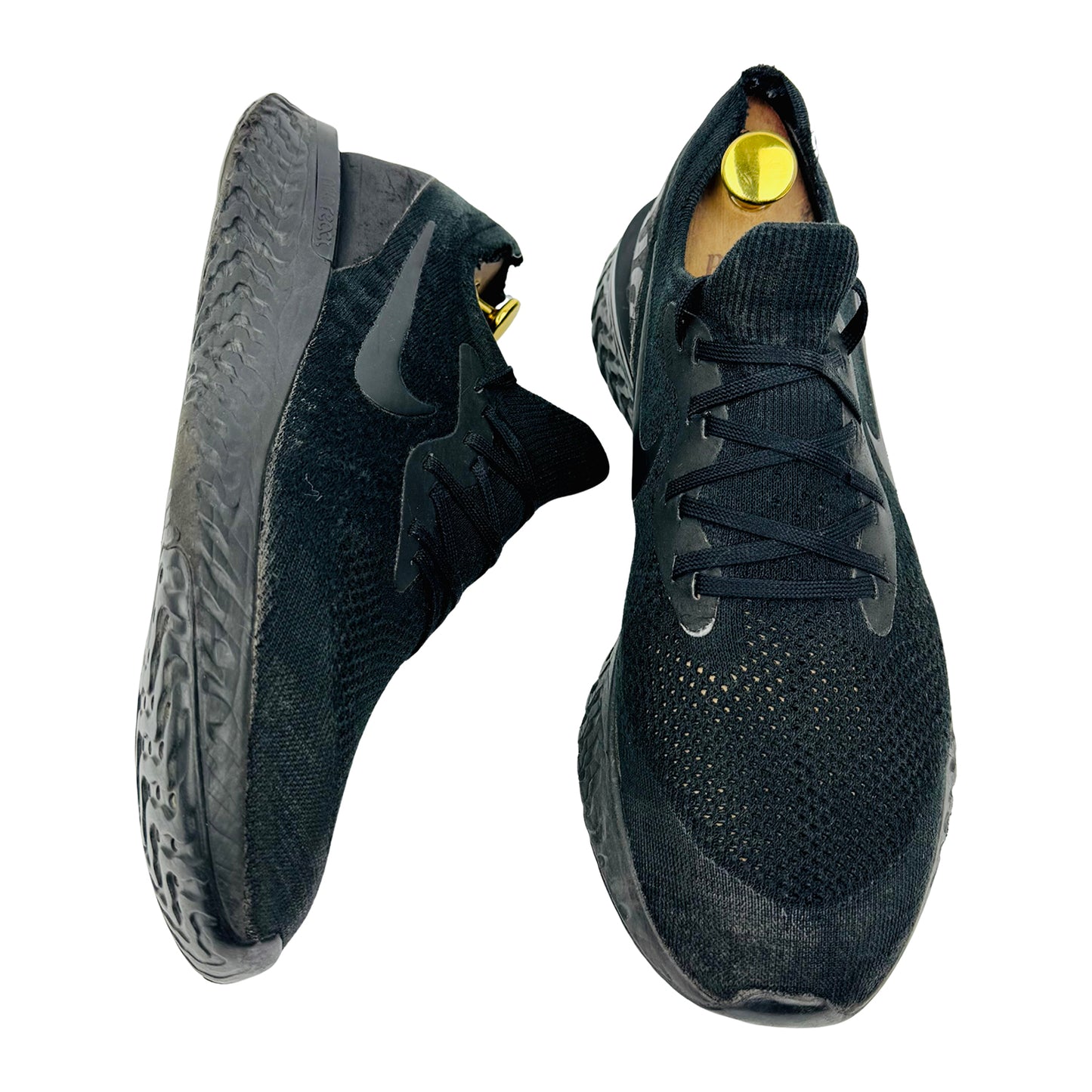 Nike Epic React Flyknit Triple Black Sneakers (Size 42.5/43)