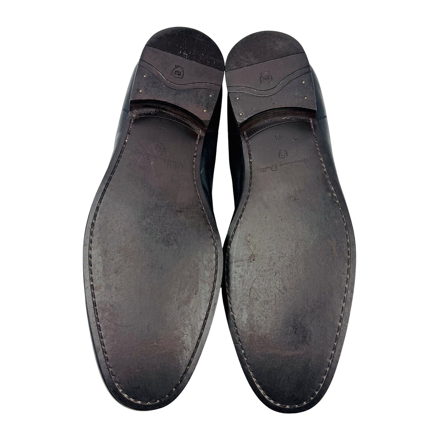 Massimo Dutti Black Leather Penny Loafers (Size 42.5/43)