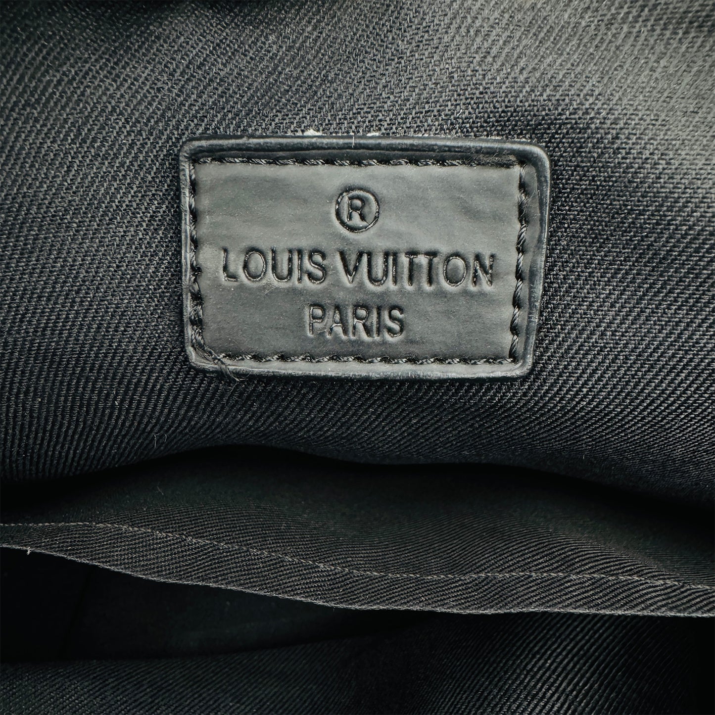 Louis Vuitton City Keepall Black Leather Shoulder Bag