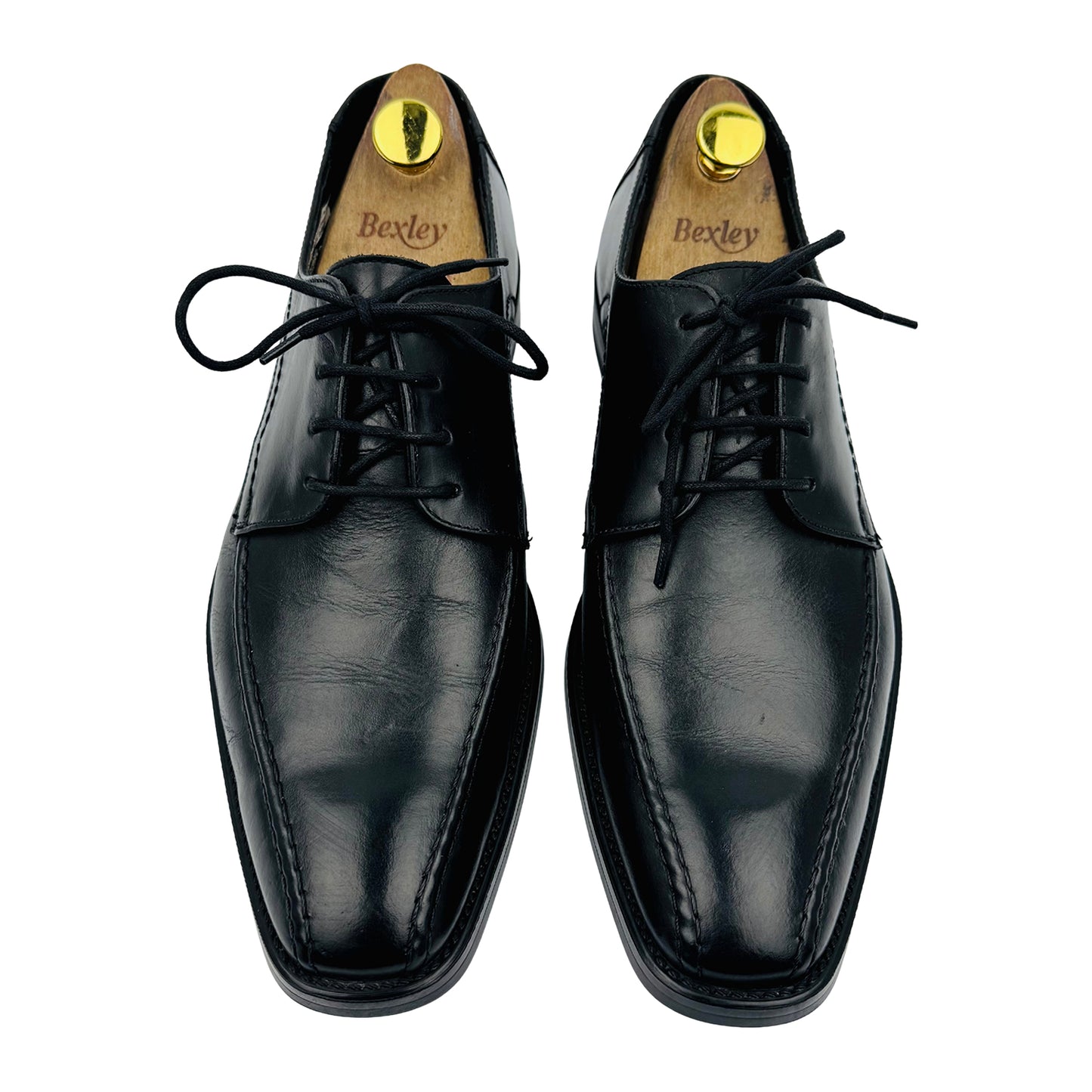 LLOYD Florentino Black Leather Derby Shoes (Size 42.5)