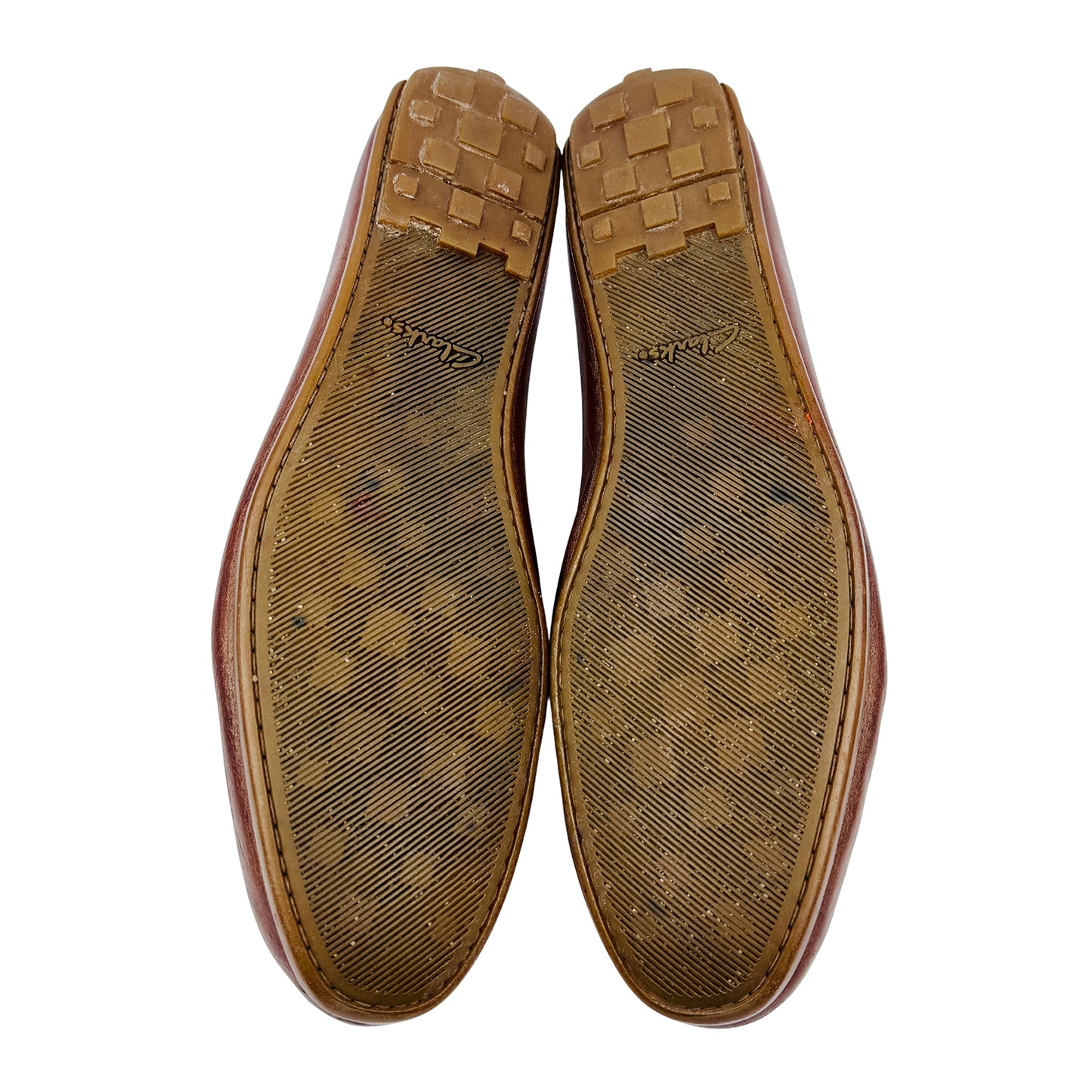 Clarks Men's Brown Leather Loafers (Size 45) - 261238247105