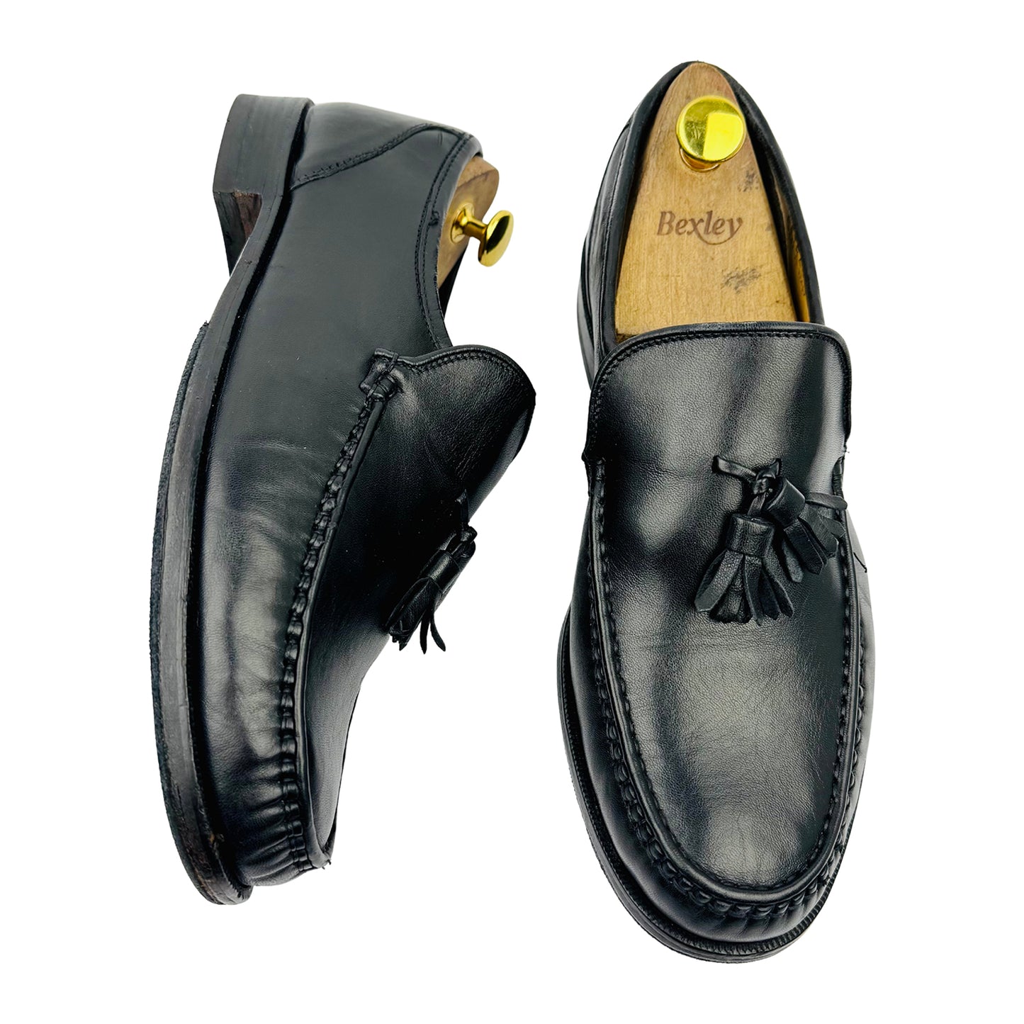 Bally Petralia Black Leather Tassel Loafer (Size 43/43.5)