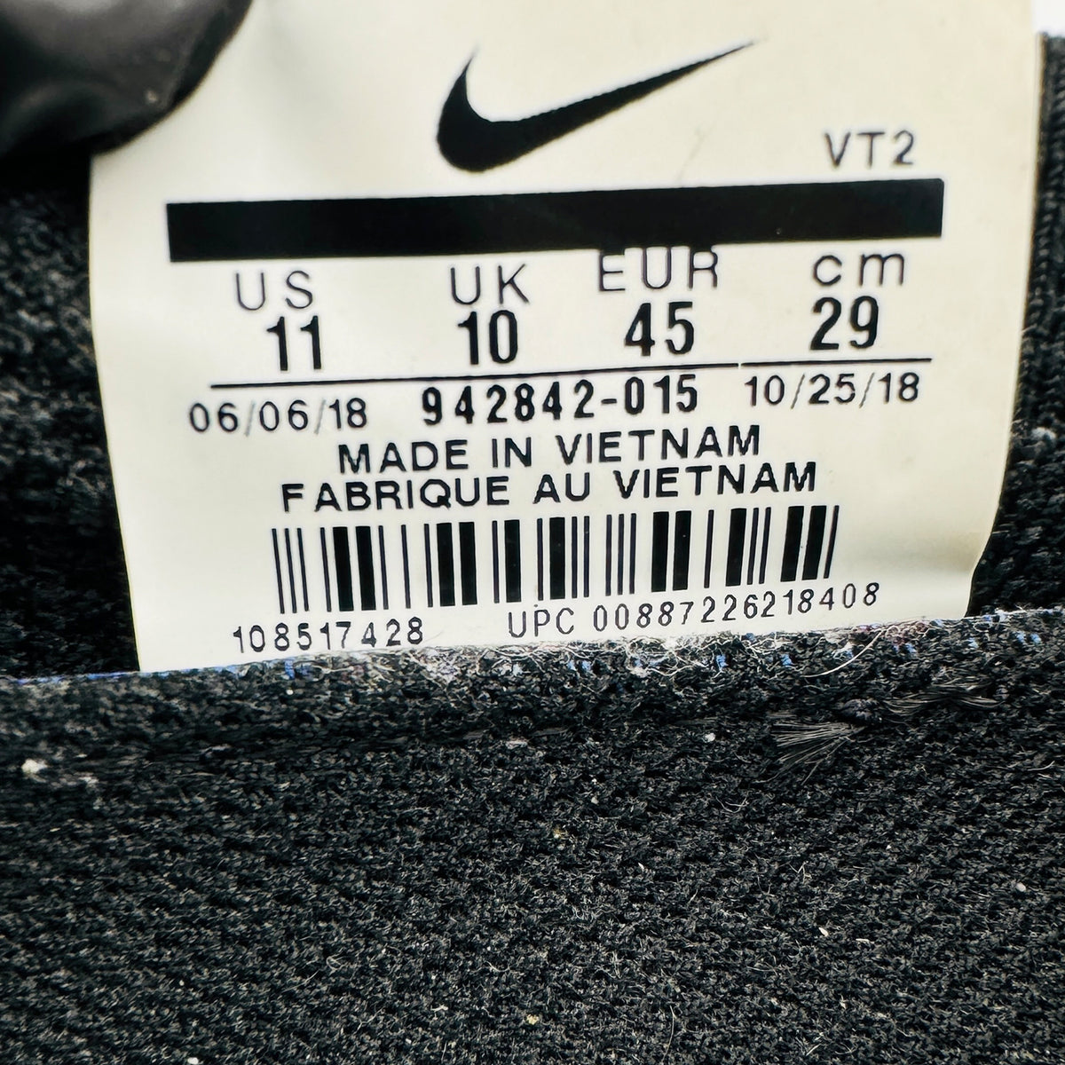 Nike Air VaporMax Flyknit 2 Shoes (Size 45) - 942842-015