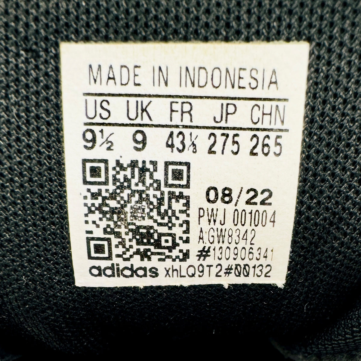 Adidas Duramo SL 10 Shoes (Size 43.5) - GW8342