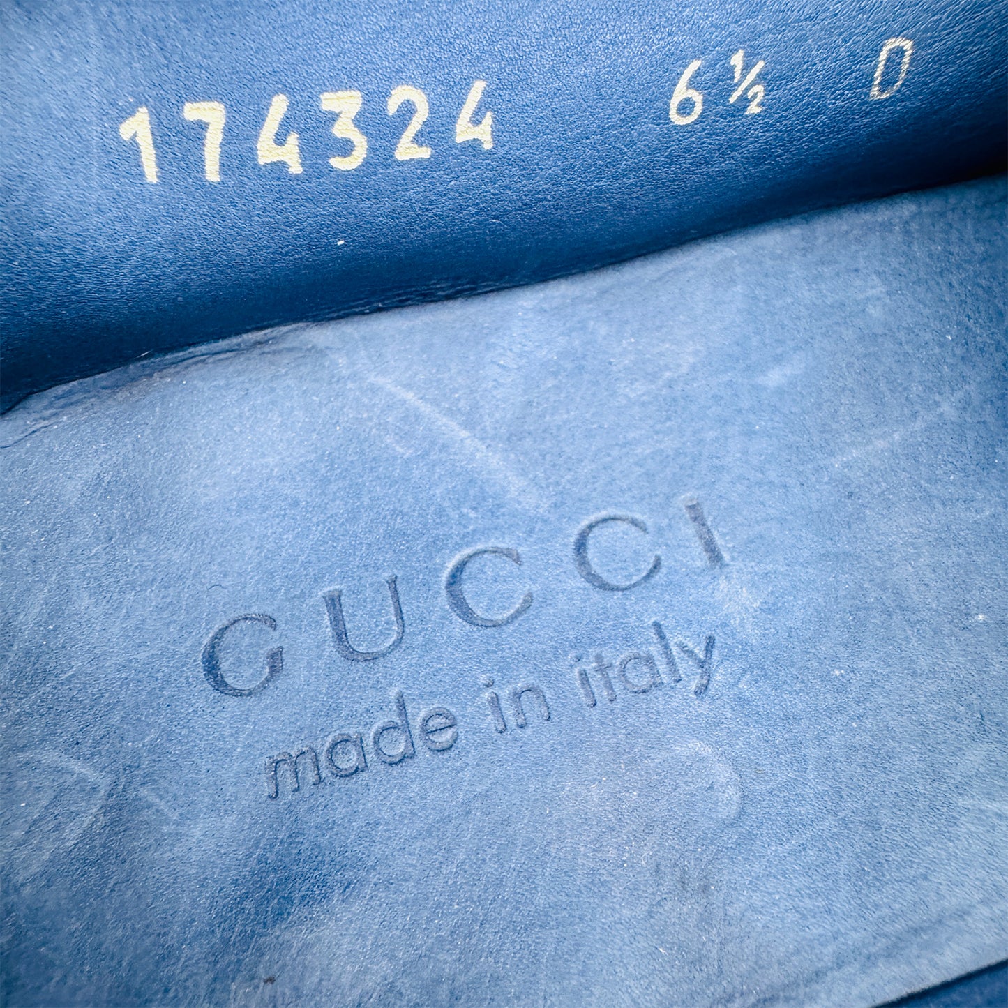 Gucci 'Indigo' Italian Suede Moccasins (Size 41/41.5) - 174324