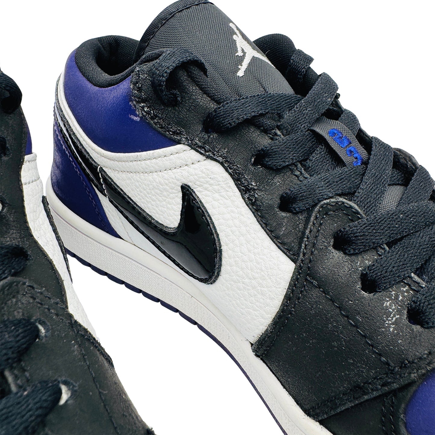Nike Air Jordan 1 Low 'Court Purple' Shoes (Size 42) - 553558-125