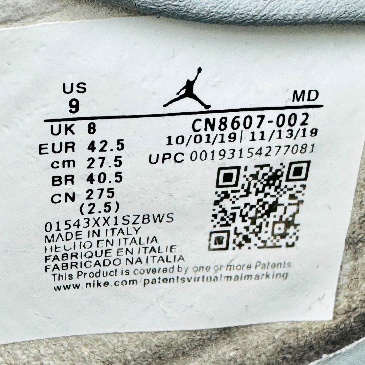 Dior x Nike Air Jordan 1 High OG Sneakers (Size 42.5) - CN8607-002