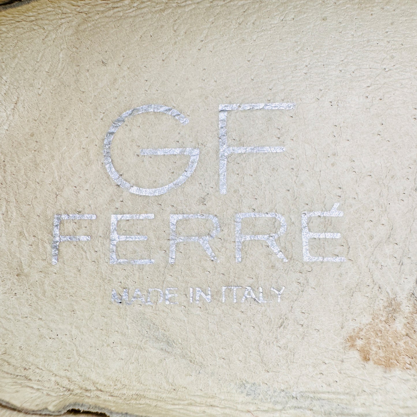 Inside Sole Made, Brand printing image of Gianfranco Ferre Men's Blue Moccasins (Size 39/39.5)