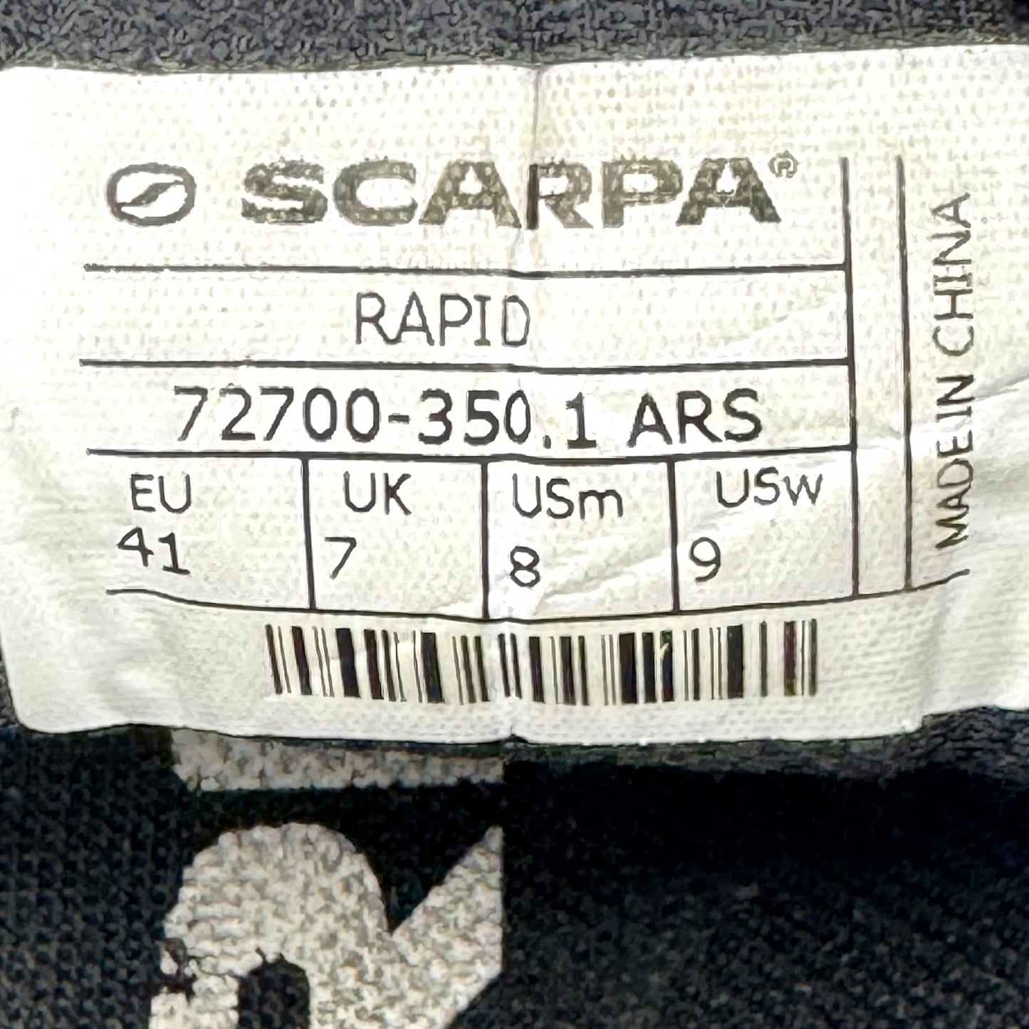 Scarpa Rapid Blue Shoes (Size 41) - 72700-350