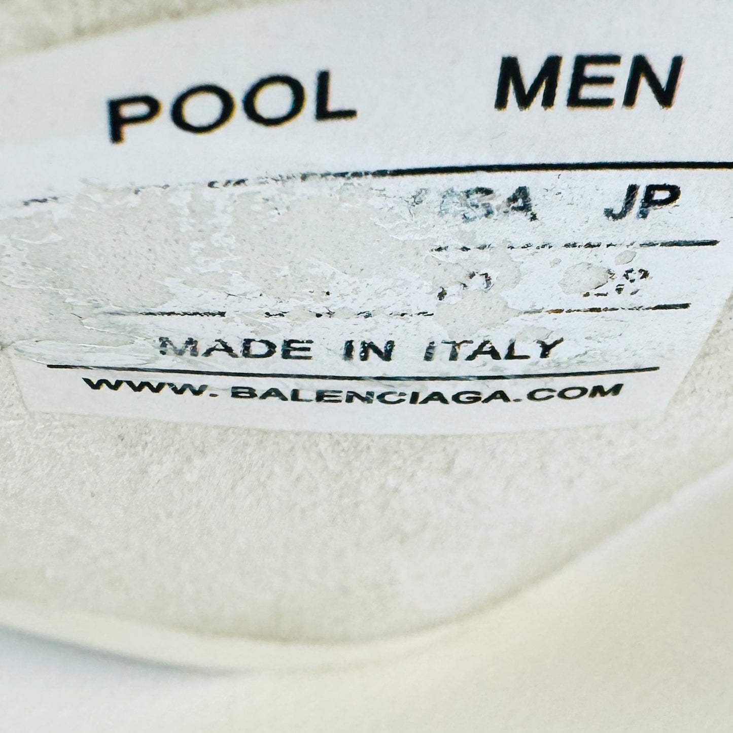 Balenciaga Pool BB Tape Logo Slides (Size 43)