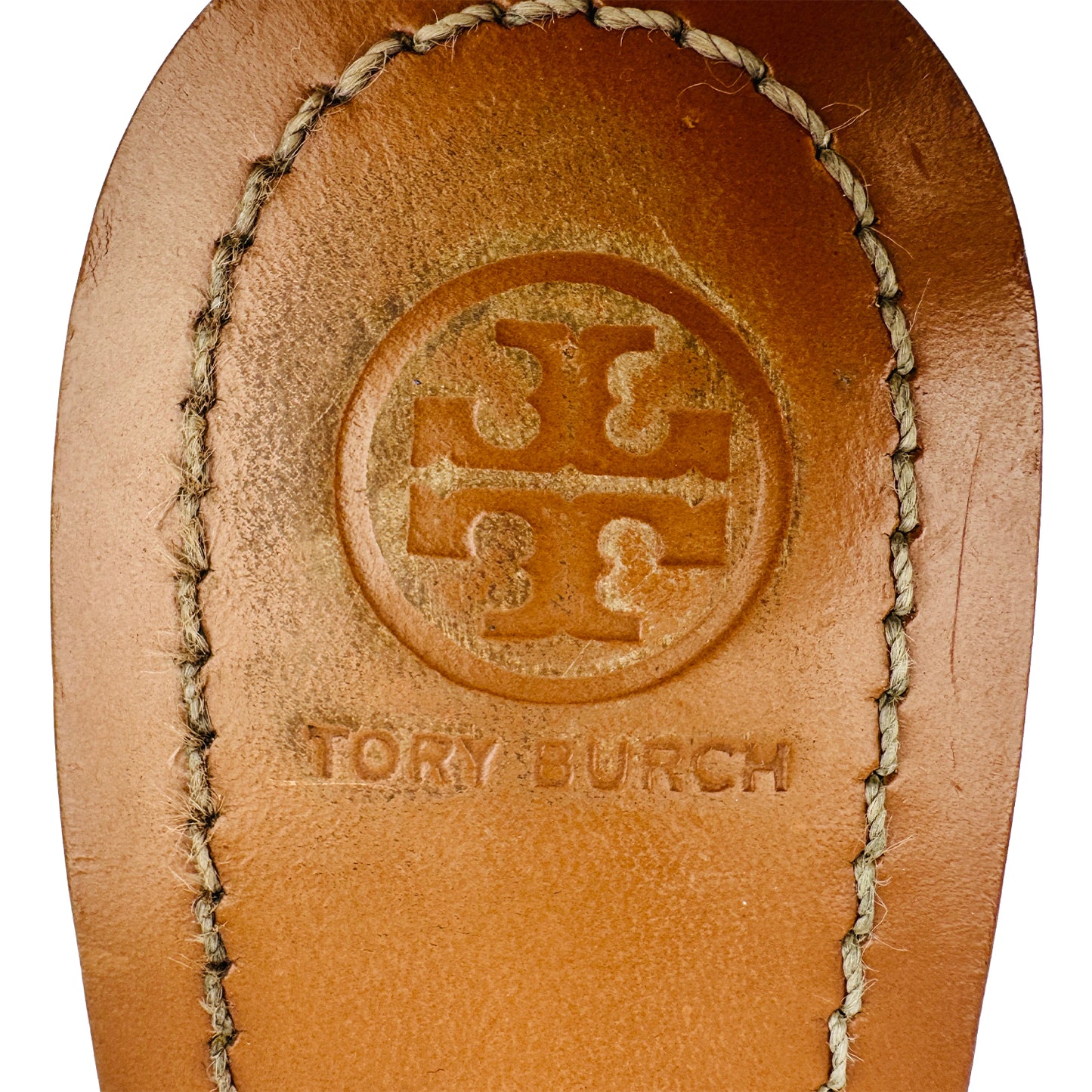 Tory Burch Terra Leather Flip Flops (Size 39)