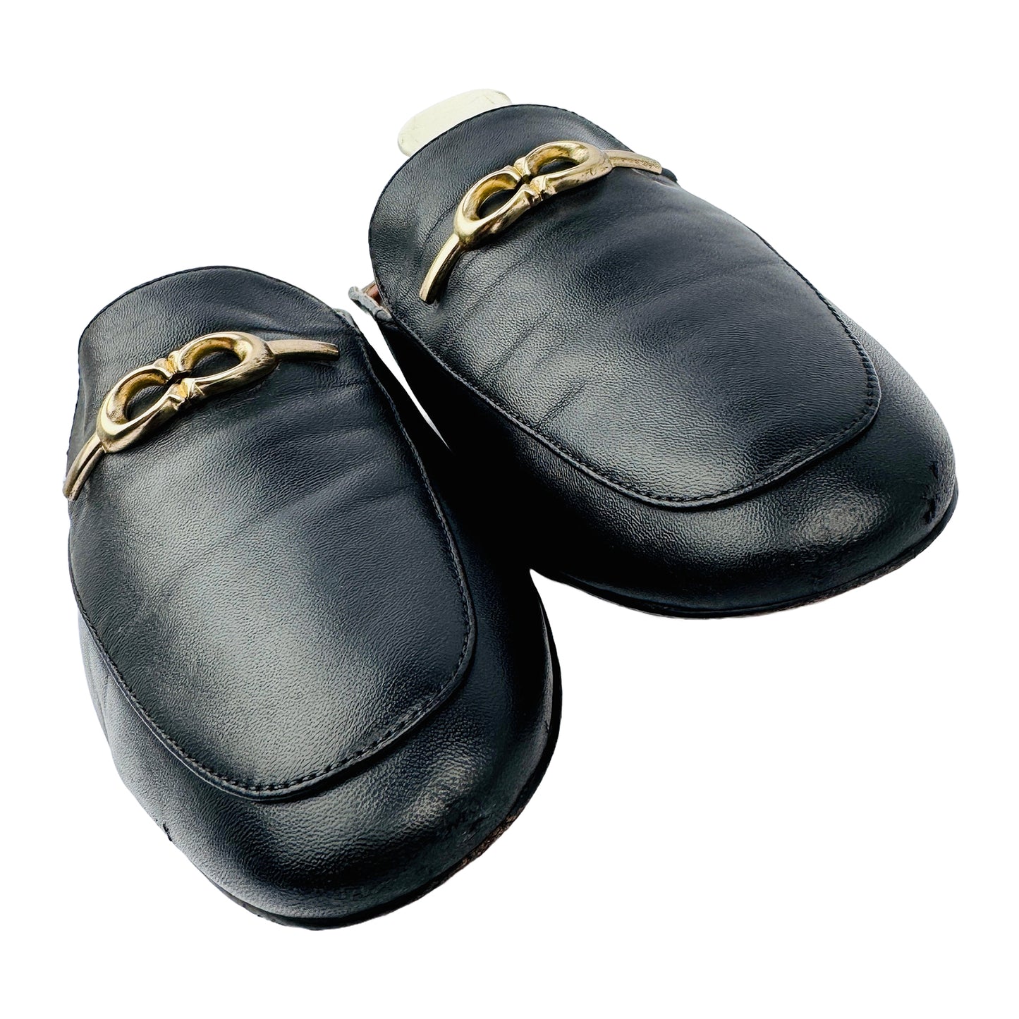 Coach Sienna Black Leather Slides (Size 38) - C5770