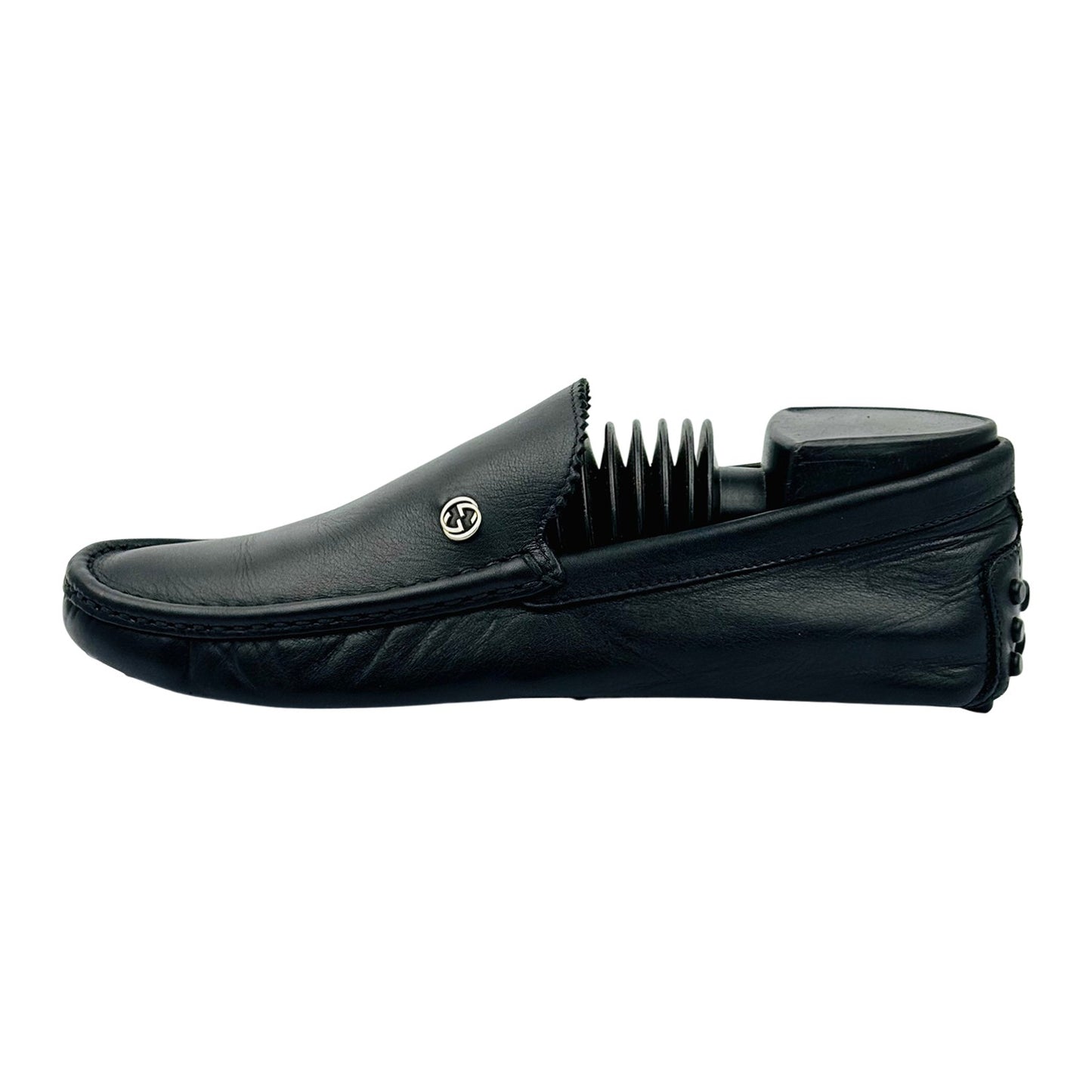 Gucci Interlocking G Driver Black Loafer (Size 41/41.5)