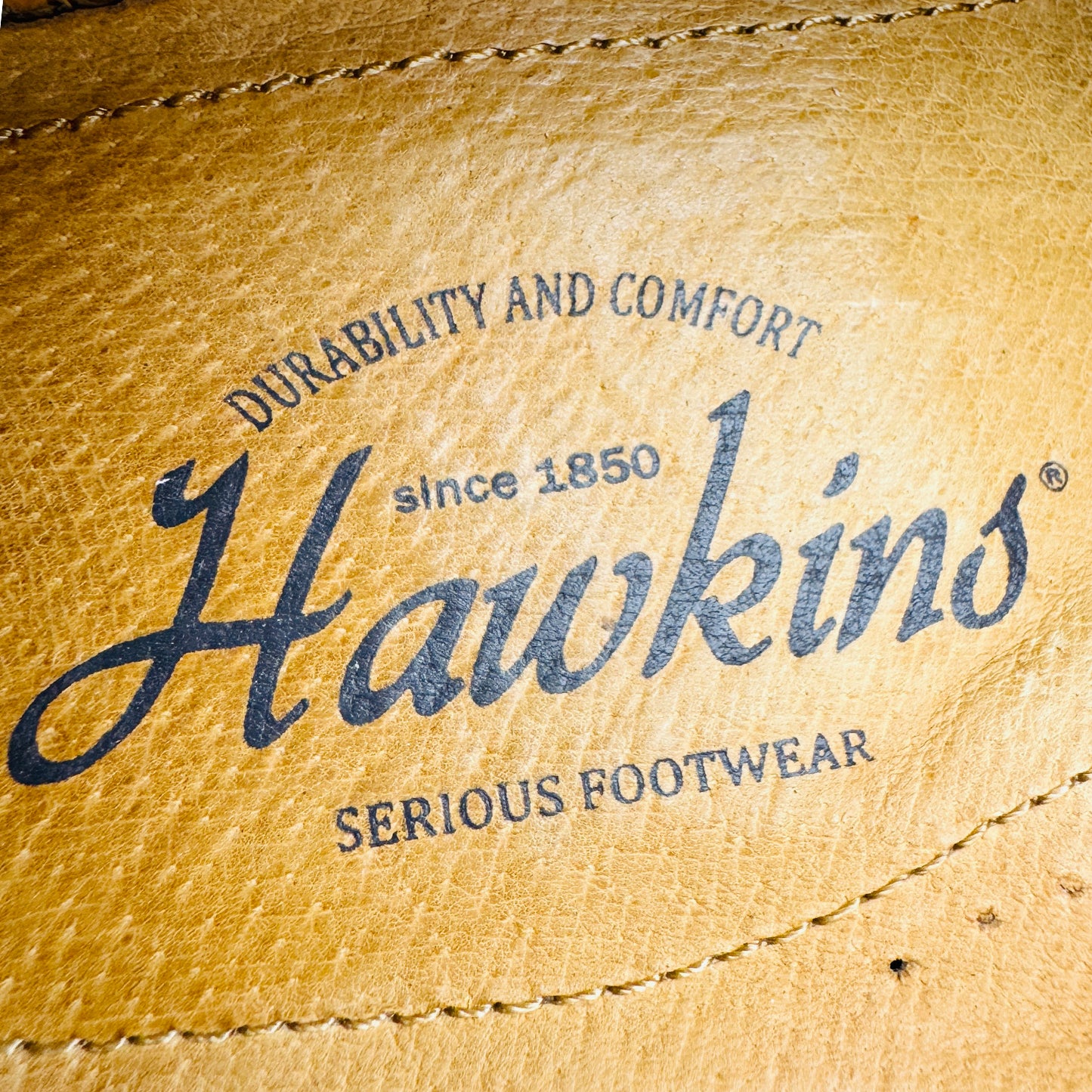 Inside Sole printing image of Hawkins Men's Mustard Tassel Leather Loafers (Size 40)