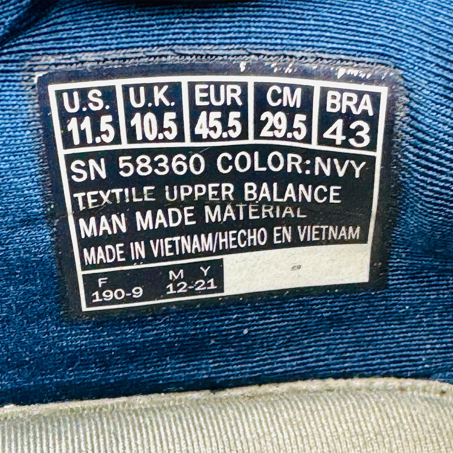 Skechers Men's Dynamight Shoes (Size 45.5) - 58360 NVY