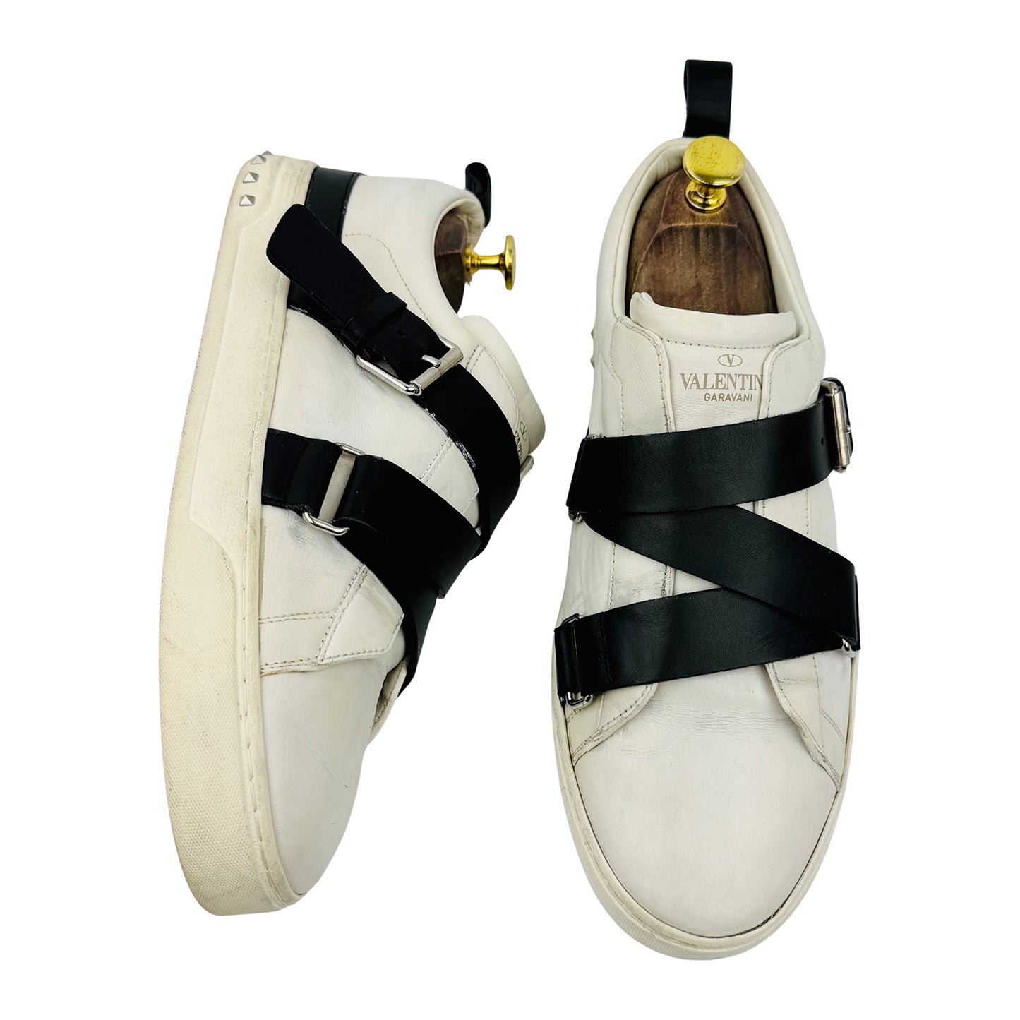 Valentino Garavani V-Punk Belted Sneakers (Size 42/42.5) - 03Y2