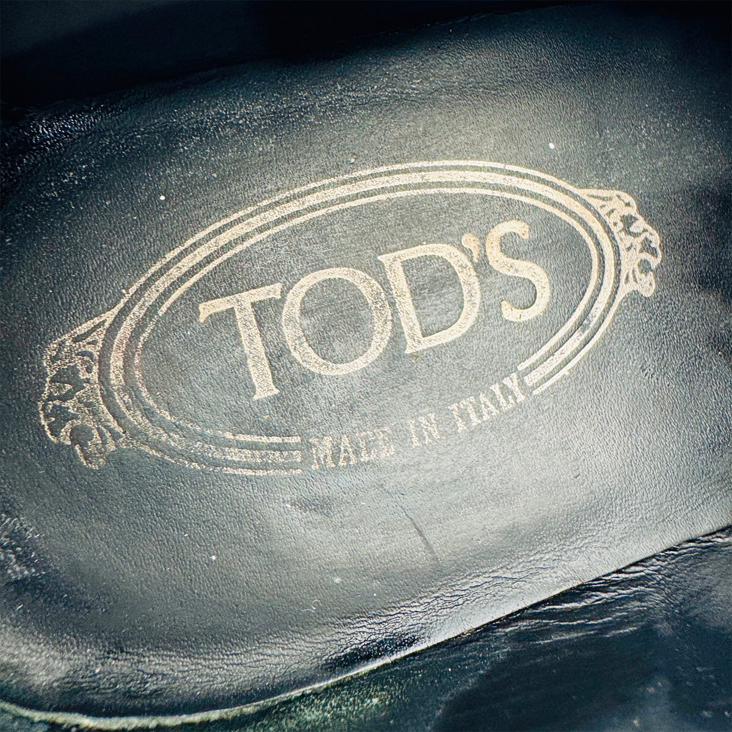 Inside Sole Made, Code printing image of Tod's Men's Monkstrap Textured Leather Loafers (Size 41/41.5)