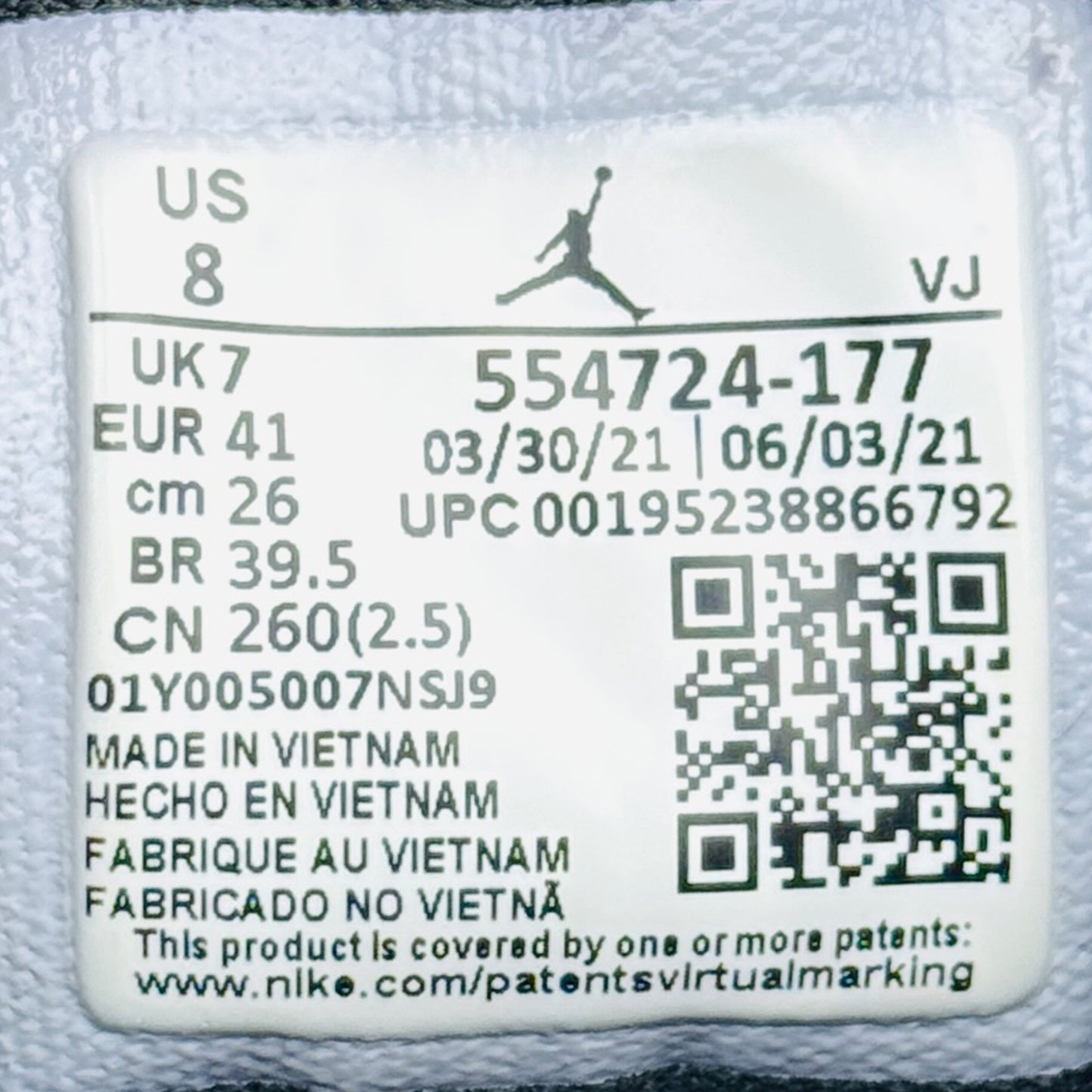 Nike Air Jordan 1 Mid 'Pollen' Sneakers (Size 41) - 554724-177