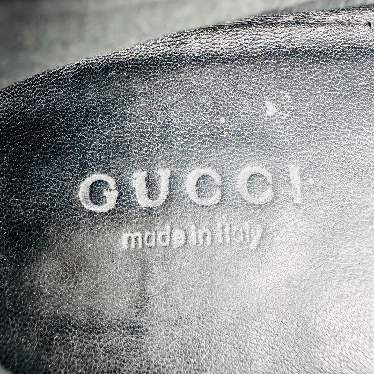 Gucci Jordaan Black Leather Loafers (Size 38/38.5)