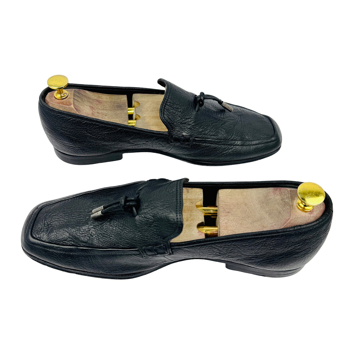 Giorgio Armani Grained Leather Tassel Loafers (Size 42.5)