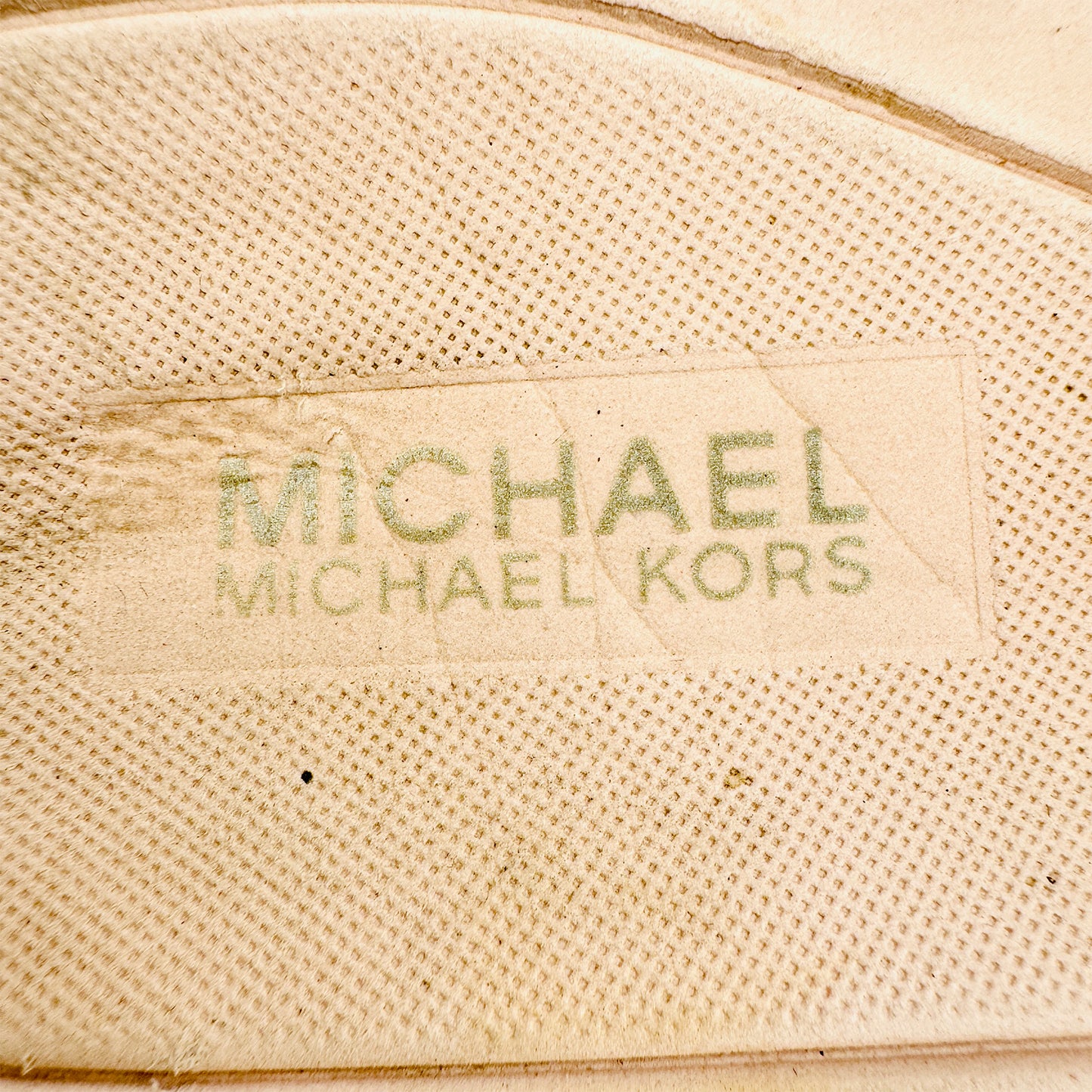 Michael Kors Palmer Rose Gold Slides (Size 36)