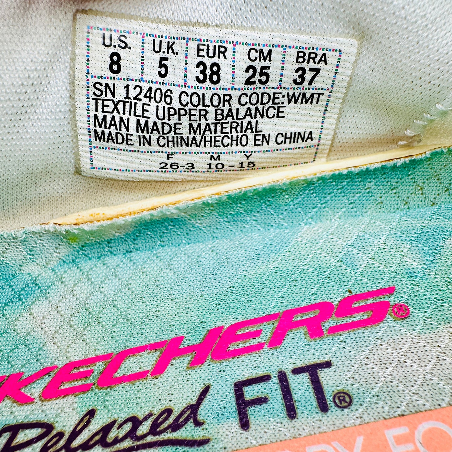 Skechers Empire - Ocean View 'Mint' Shoes (Size 38/38.5) - 12406 WMT