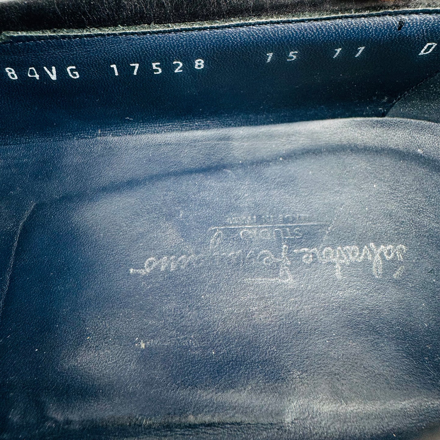 Salvatore Ferragamo Men's Black Leather Loafers (Size 44.5/45)