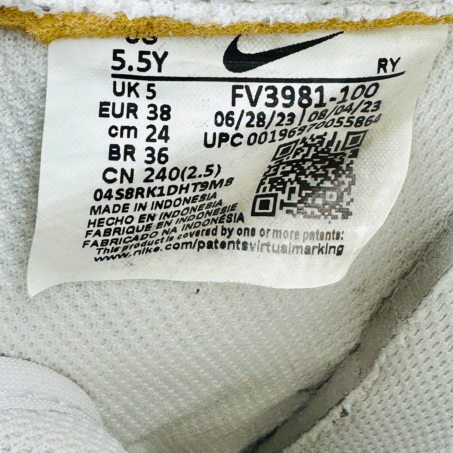 Nike Air Force 1 Low Sneakers (Size 38) - FV3981-100