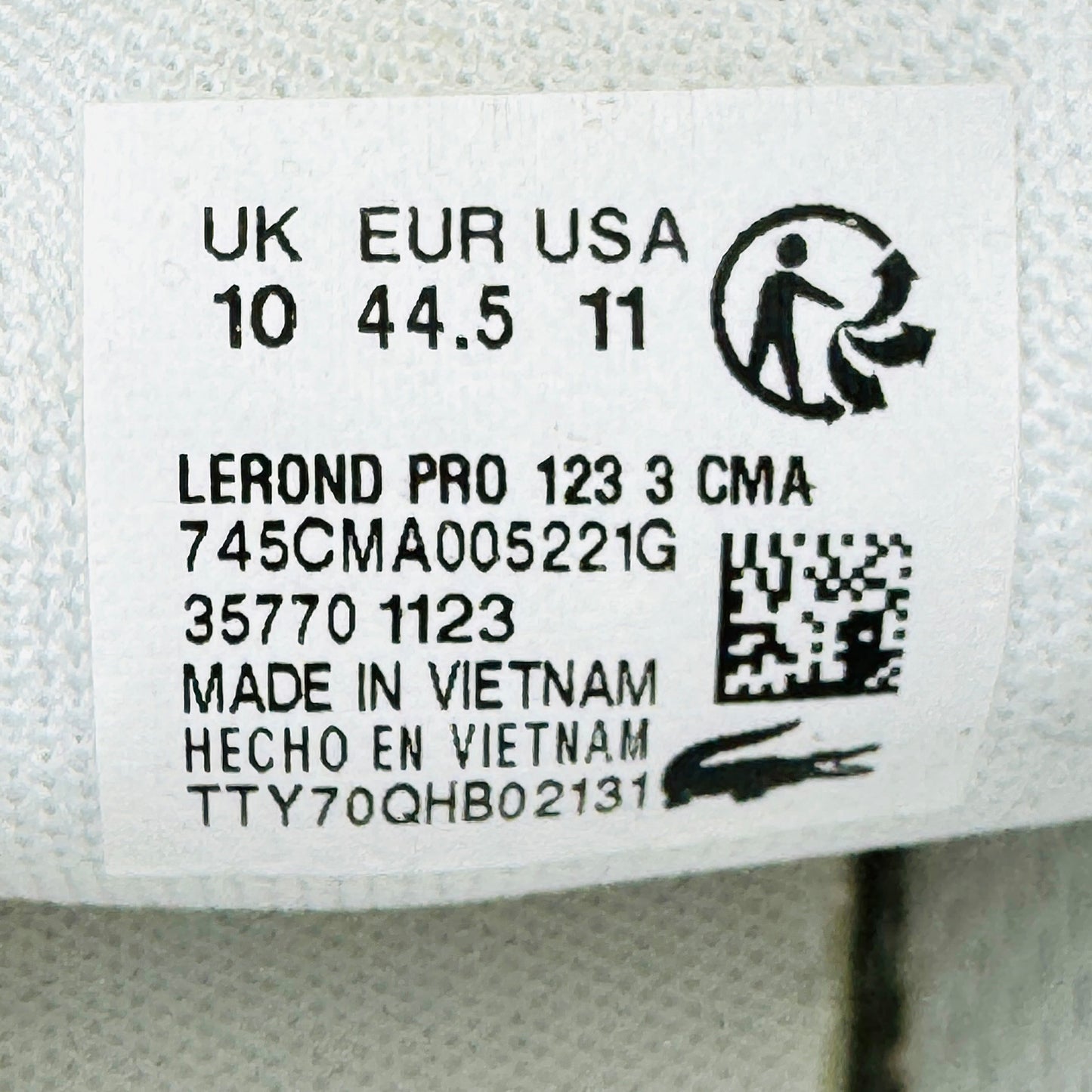 Lacoste Lerond Pro Sneakers (Size 44.5) - 745CMA005221G