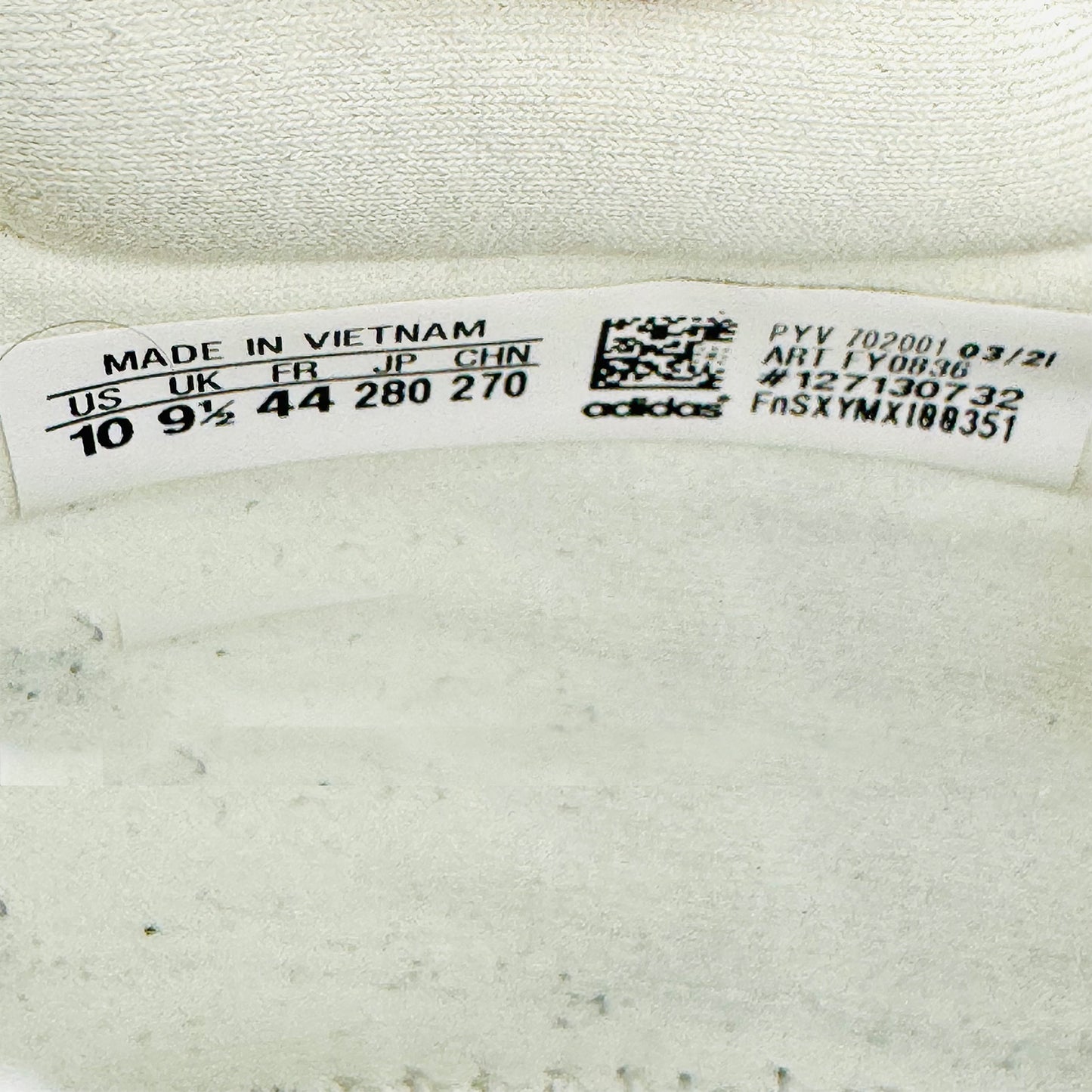 Adidas Ultraboost 21 White Shoes (Size 44) - FY0836