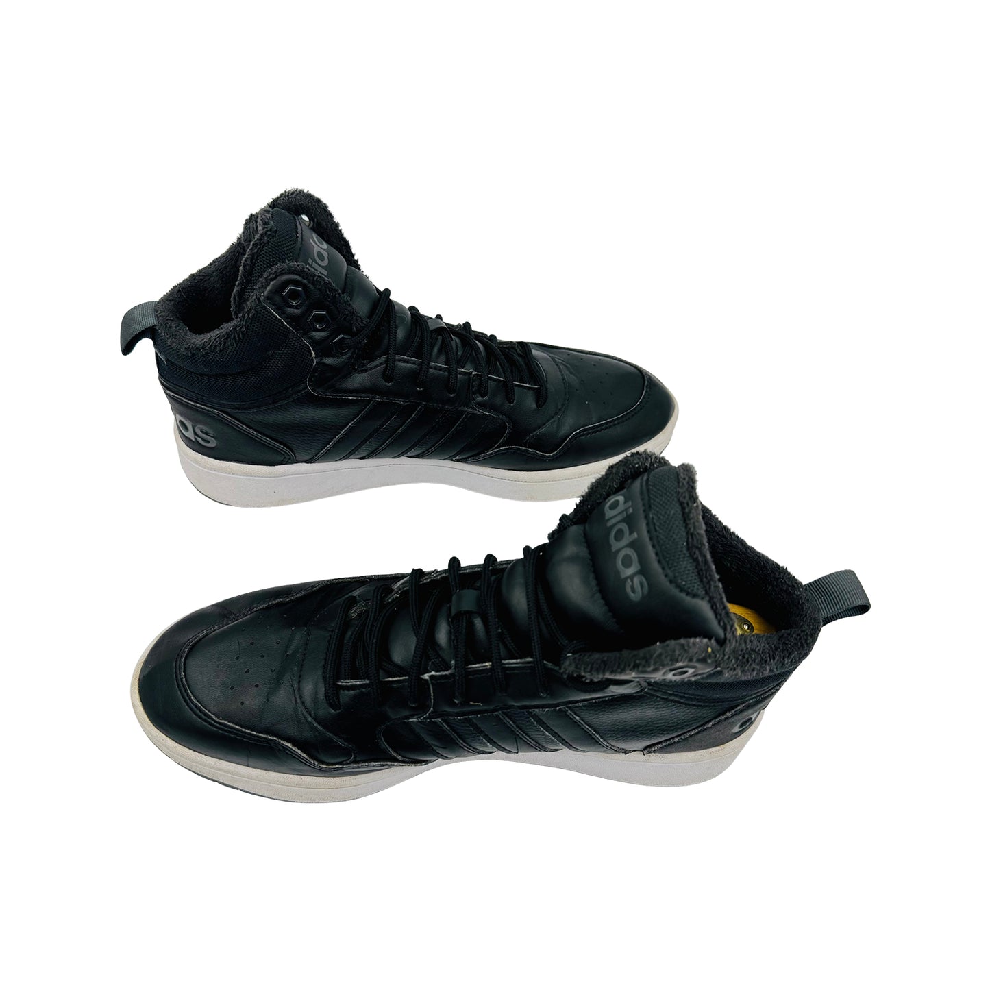 Adidas Men's Hoops 3.0 Black Sneakers (Size 42.5) - GZ6679